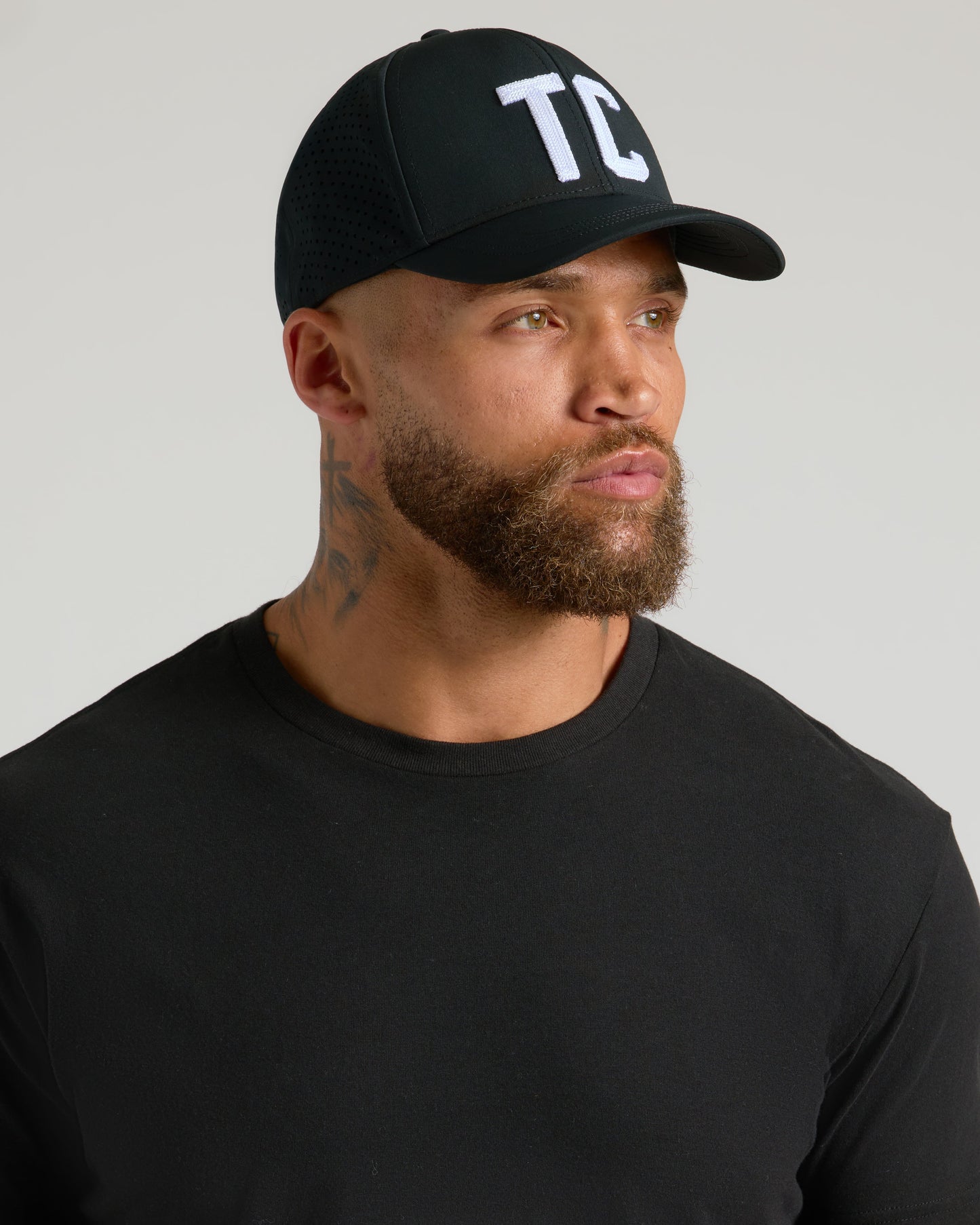 Black Embroidered True Classic Hat