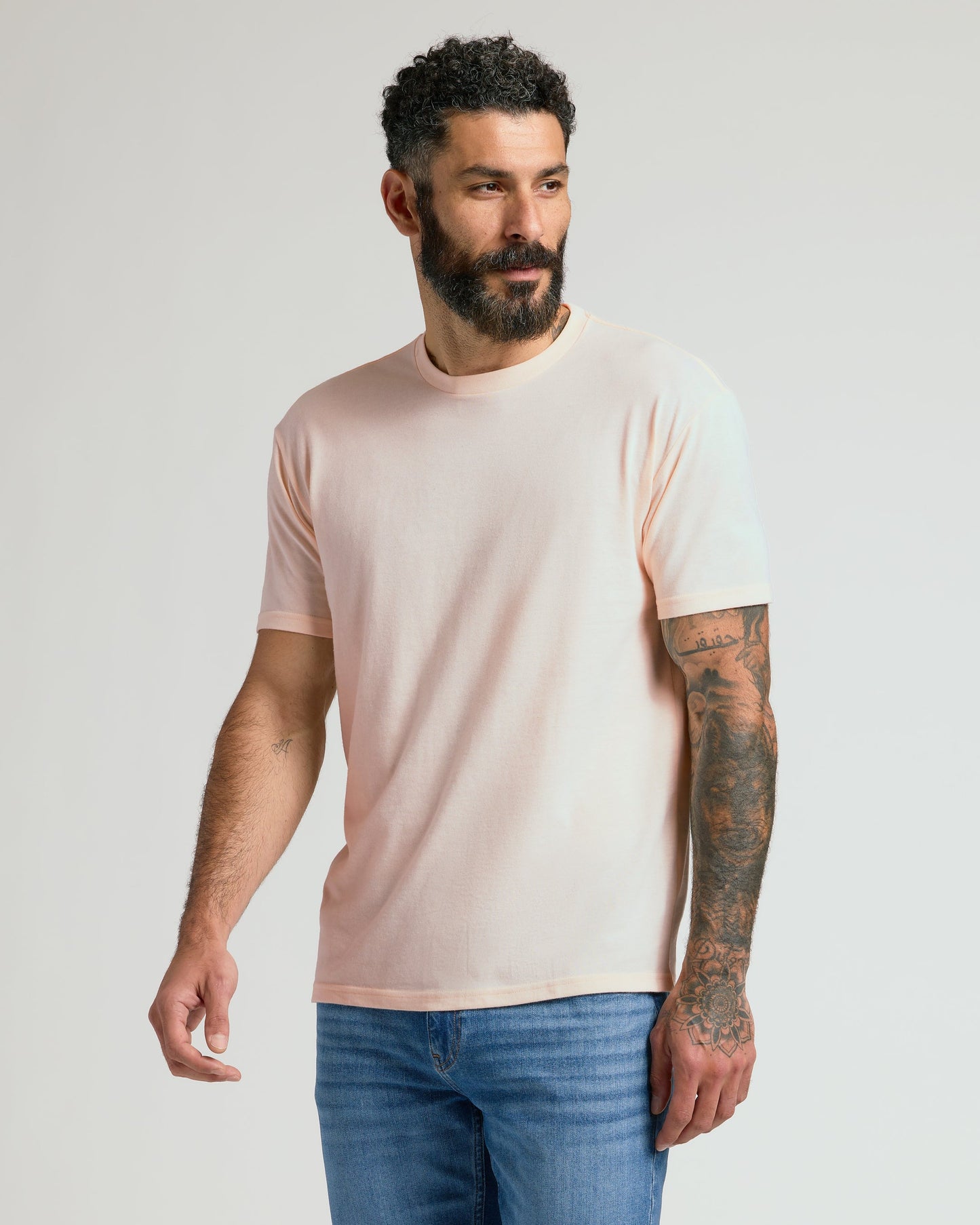 Coral Blush Classic Crew Neck