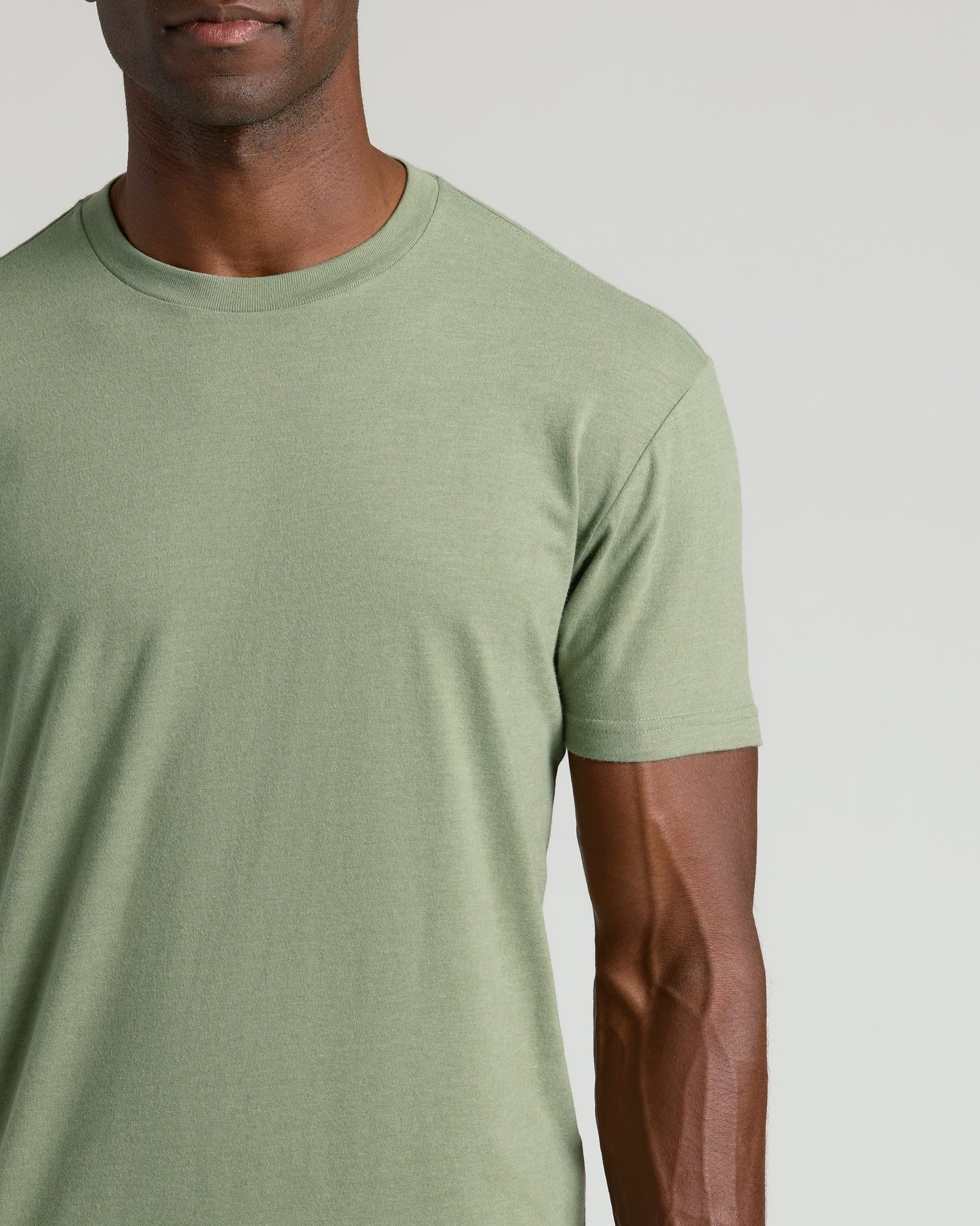 Dark Heather Bay Green Classic Crew Neck