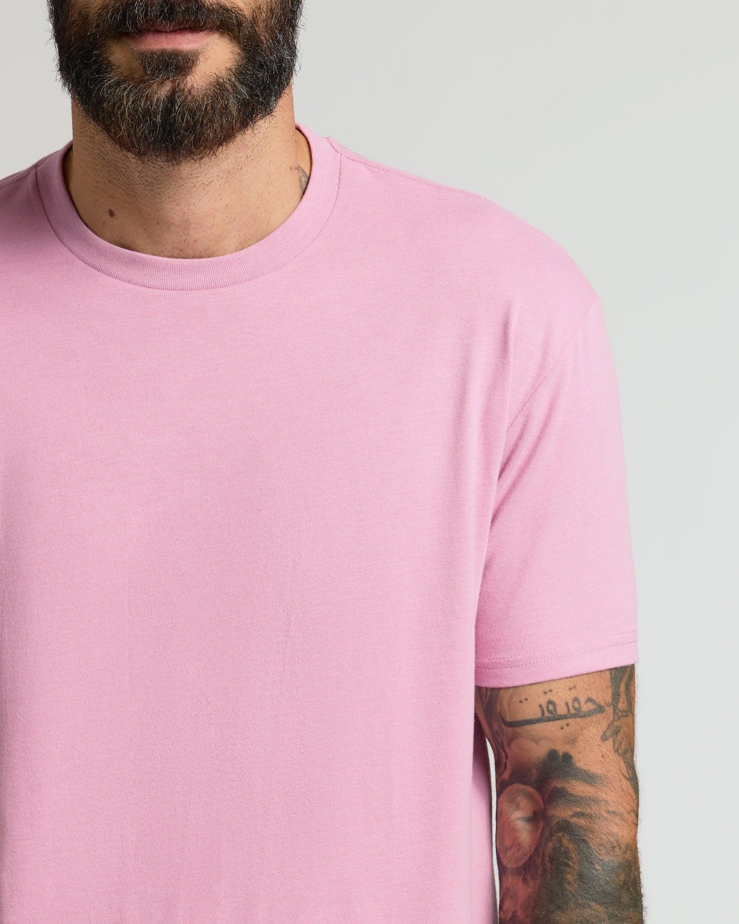 Heather Mauve Classic Crew Neck