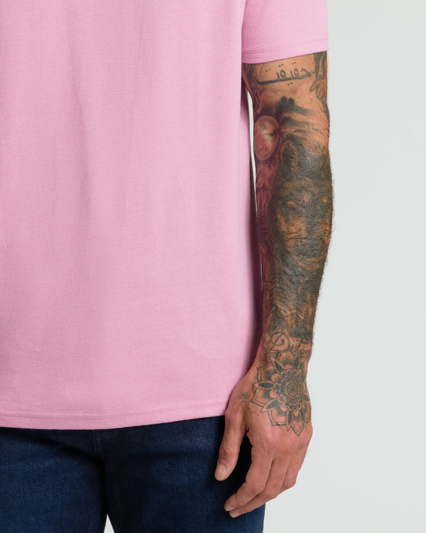 Heather Mauve Classic Crew Neck