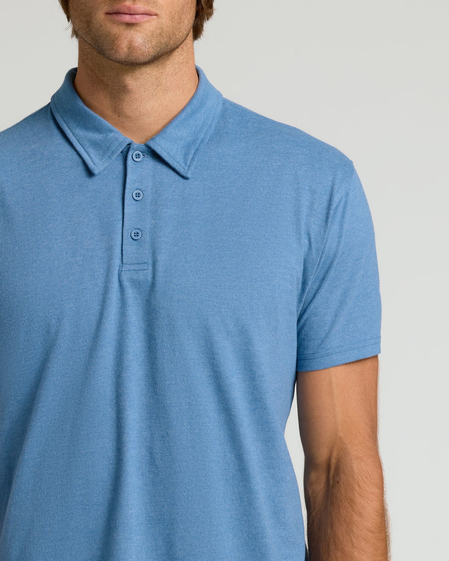 Dark Heather Blue Lake Classic Polo