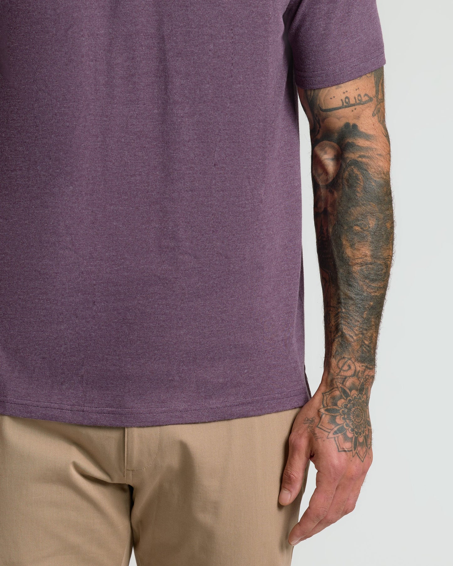 Dark Heather Plum Classic Polo