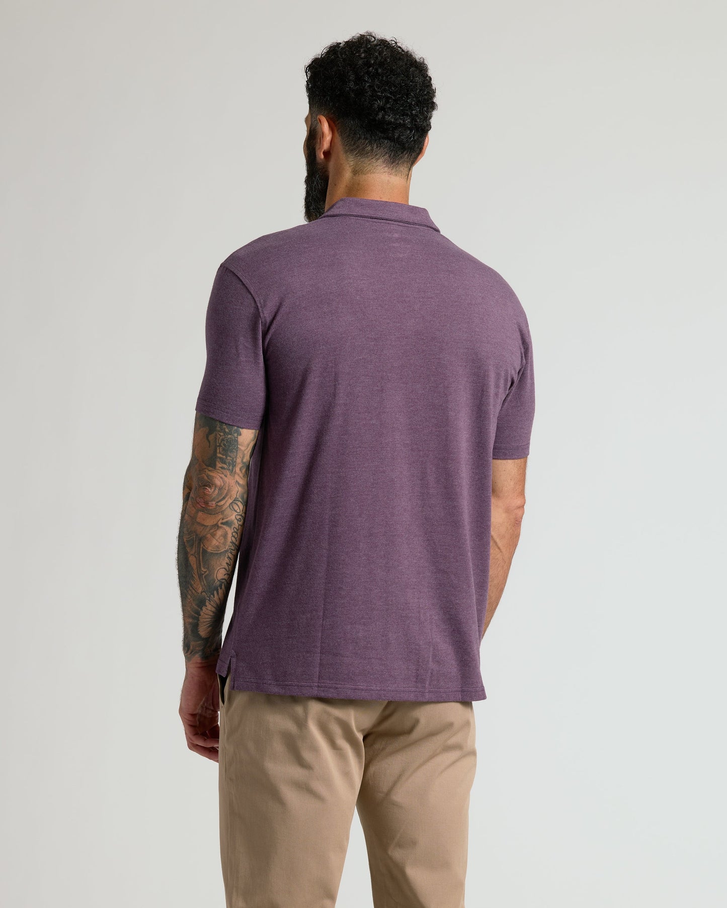 Dark Heather Plum Classic Polo