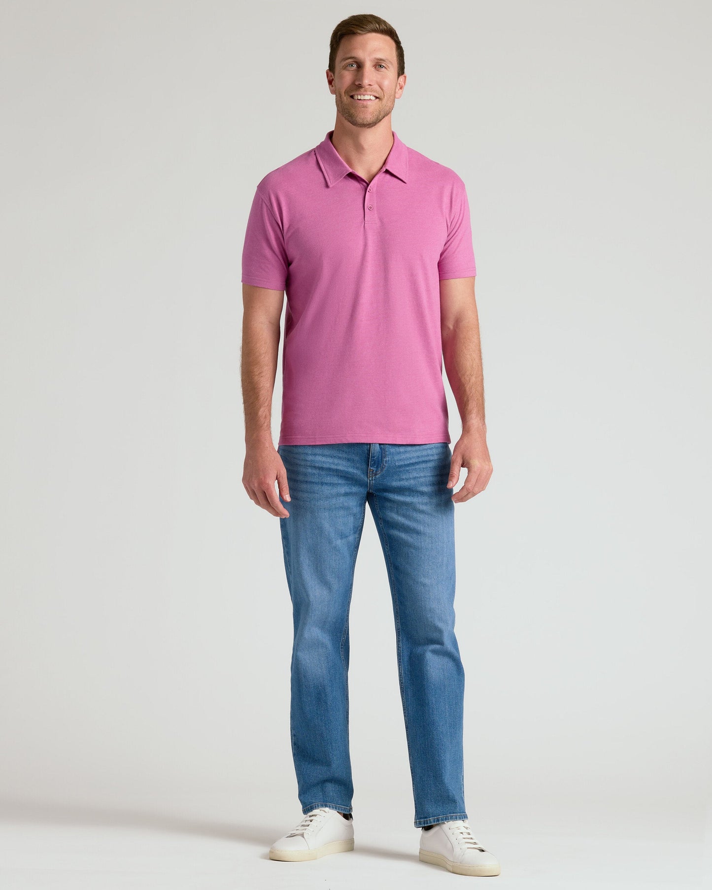 Heather Magenta Classic Polo