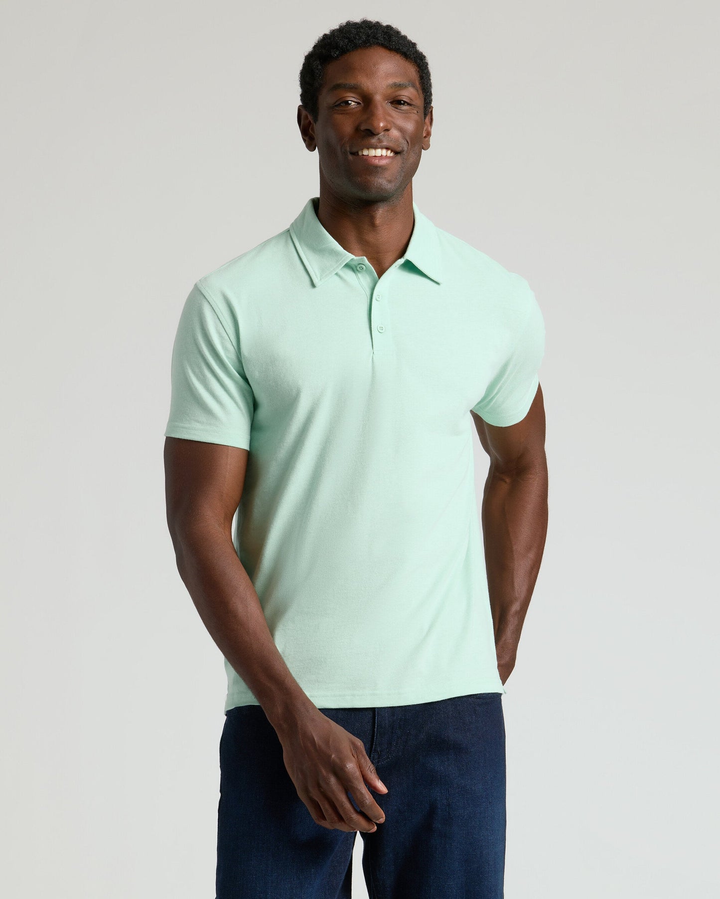 Heather Mist Classic Polo