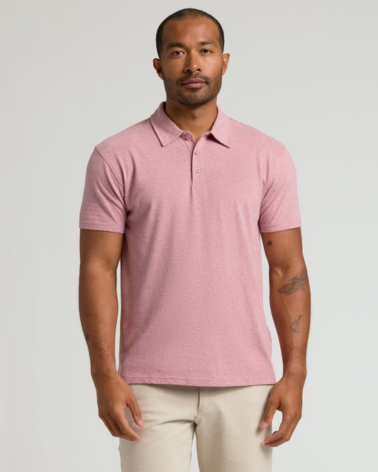 Light Heather Boysenberry Classic Polo