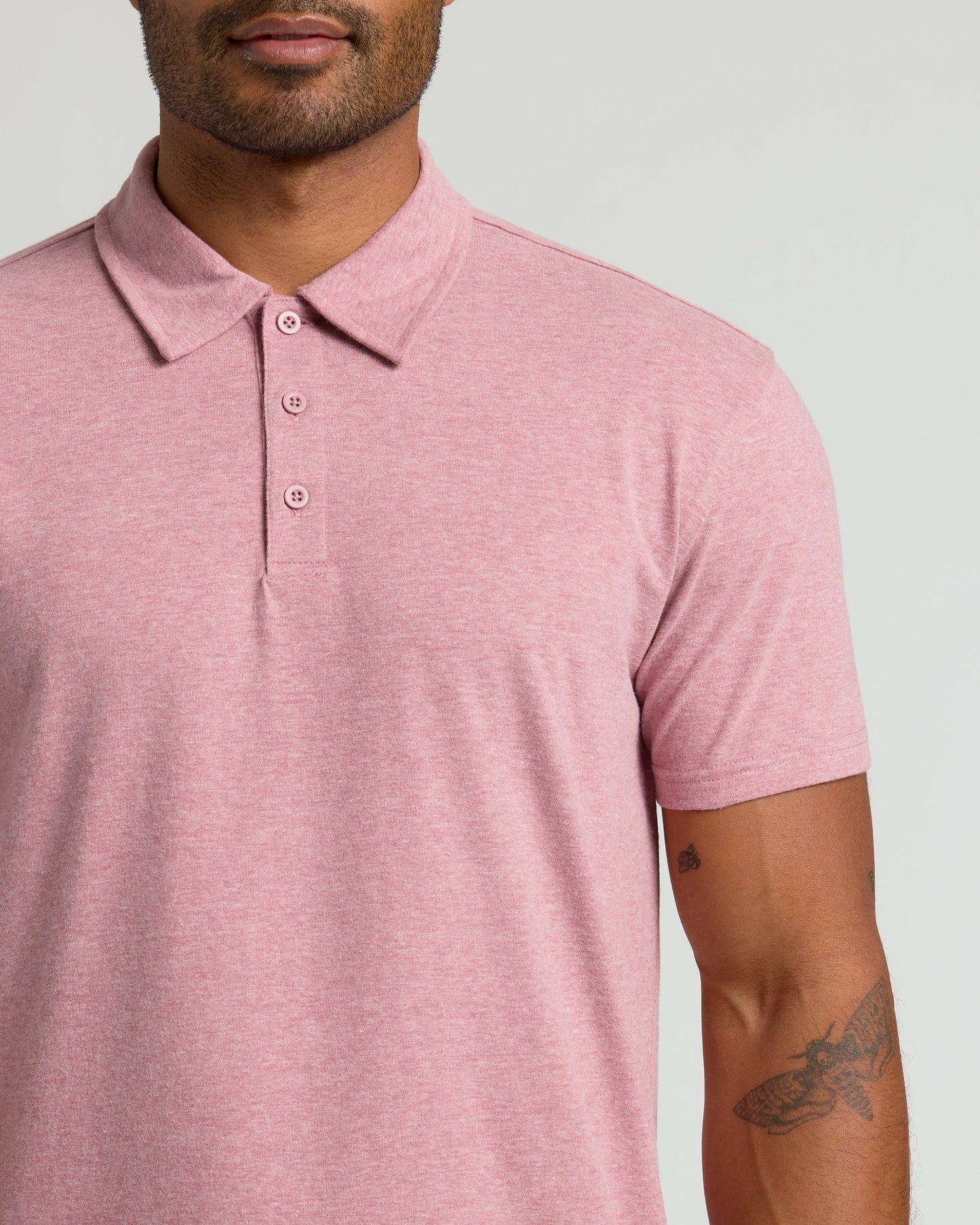 Light Heather Boysenberry Classic Polo
