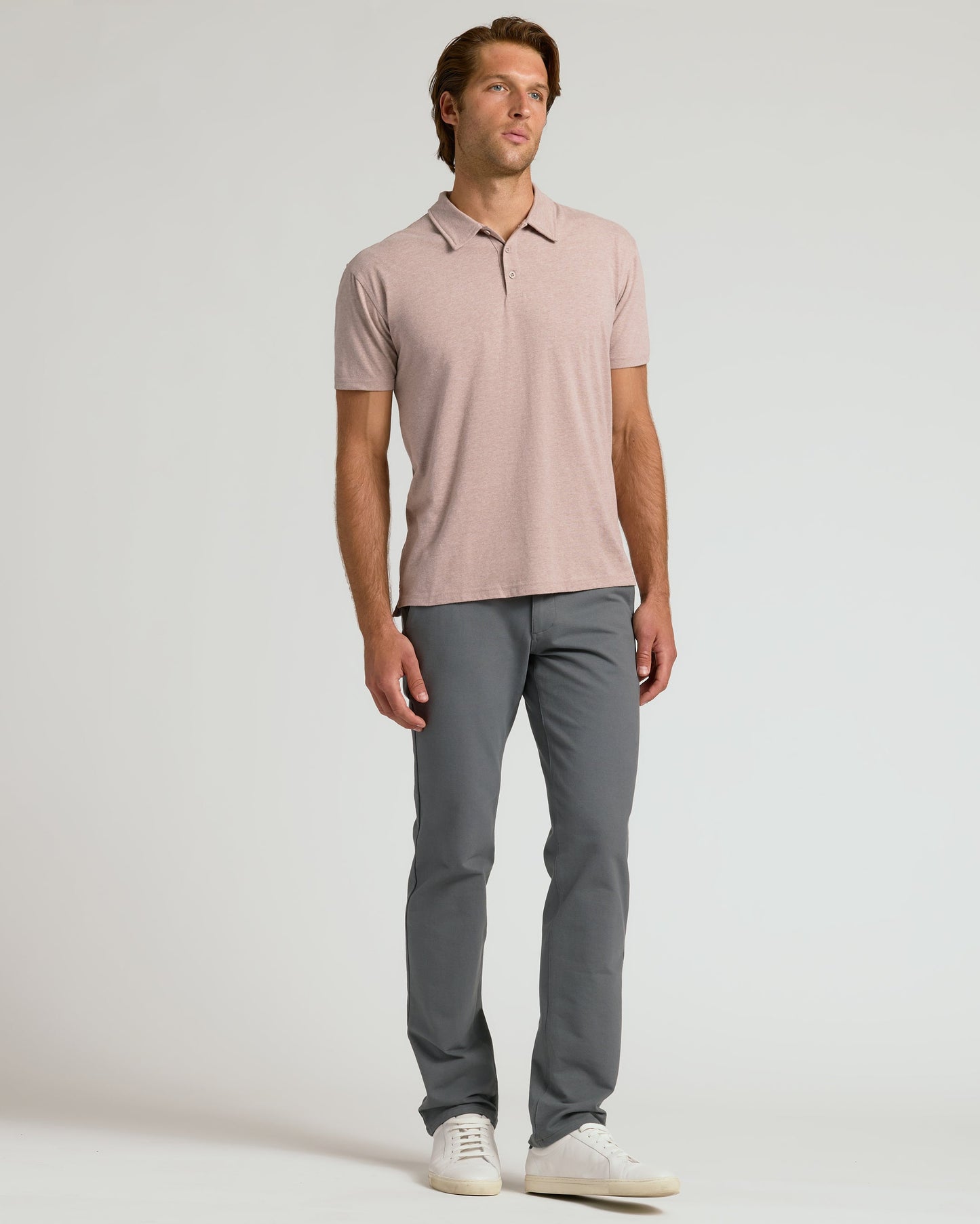 Light Heather Slate Mauve Classic Polo