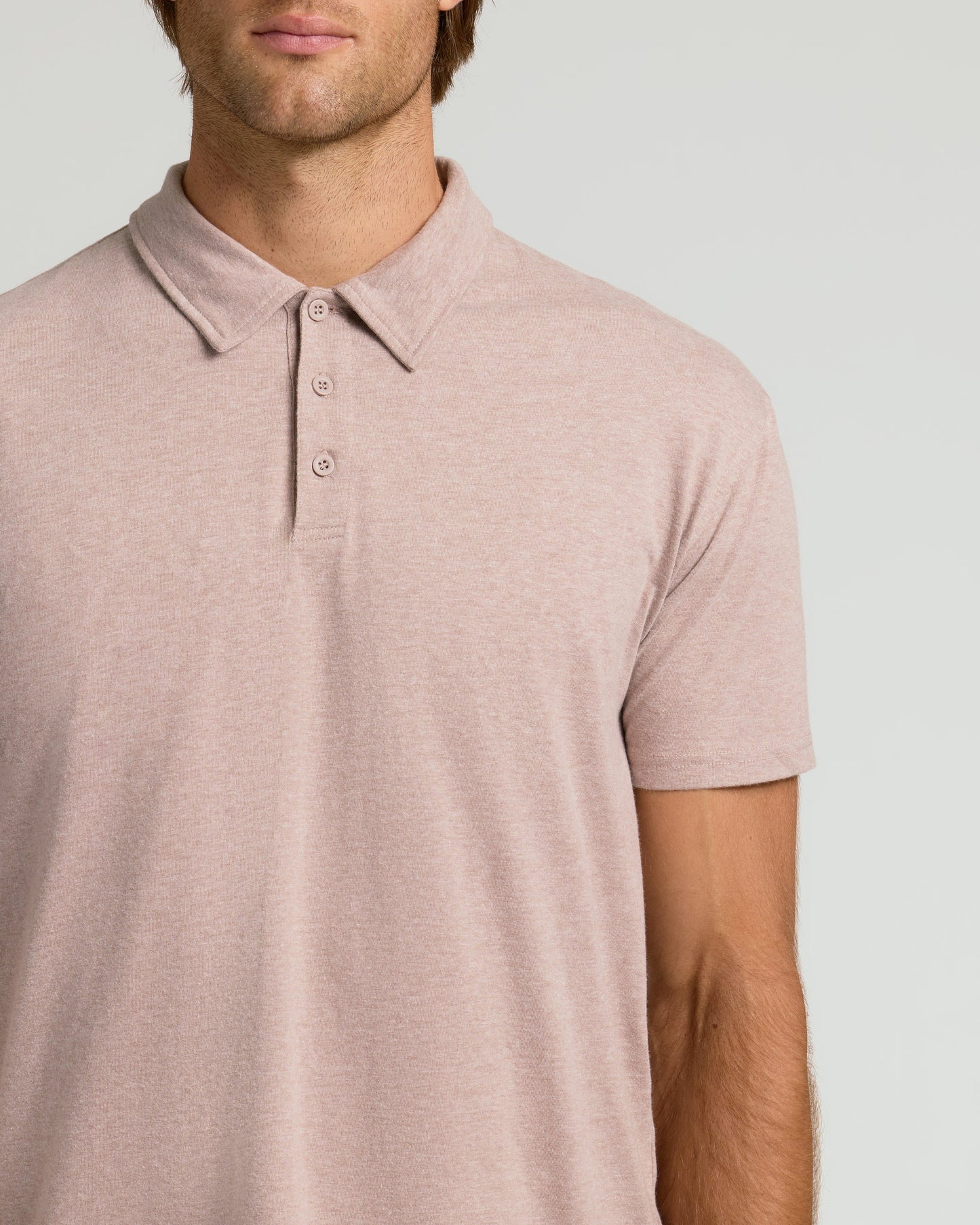 Light Heather Slate Mauve Classic Polo