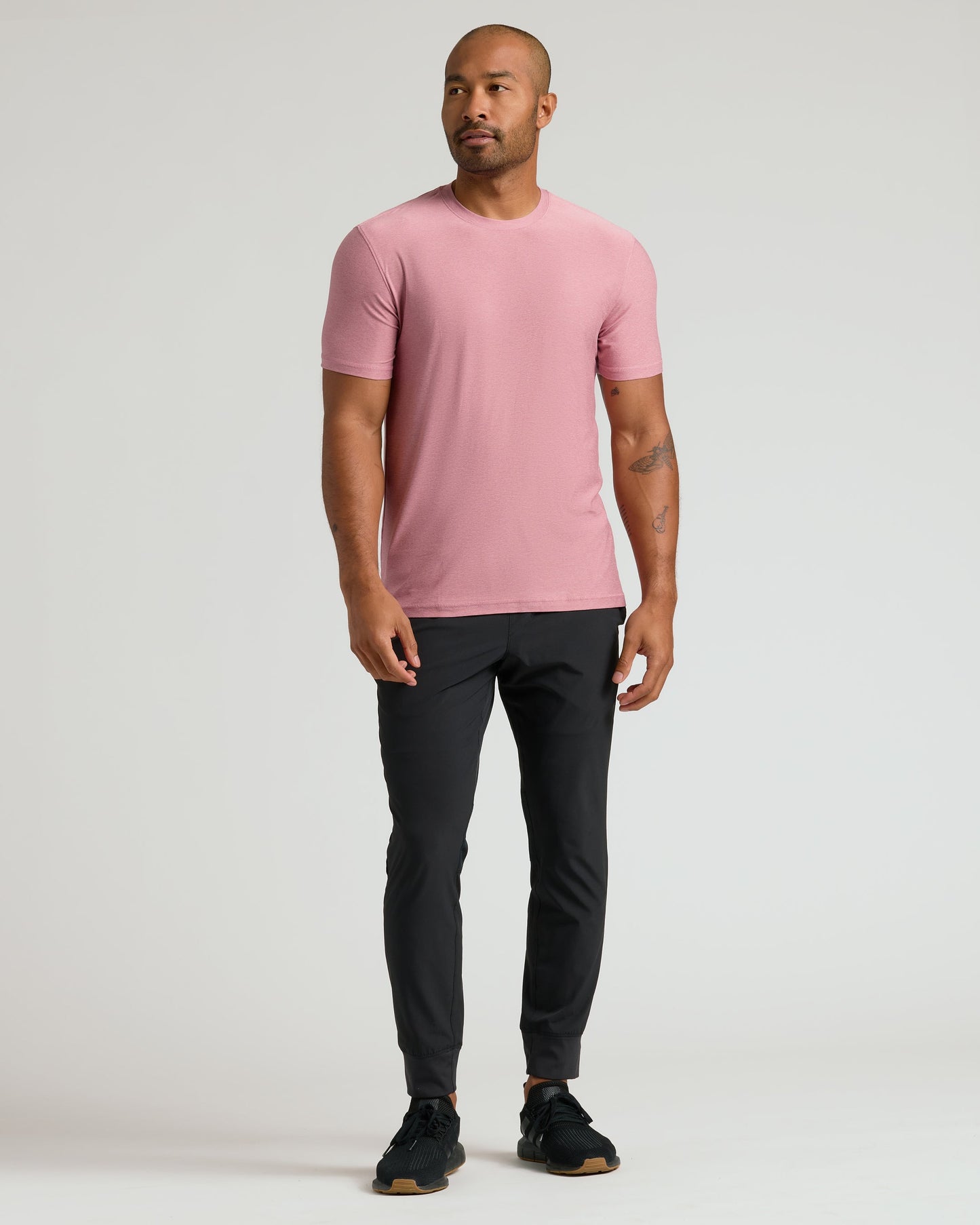 Quartz Rose Active Crew Neck Tee
