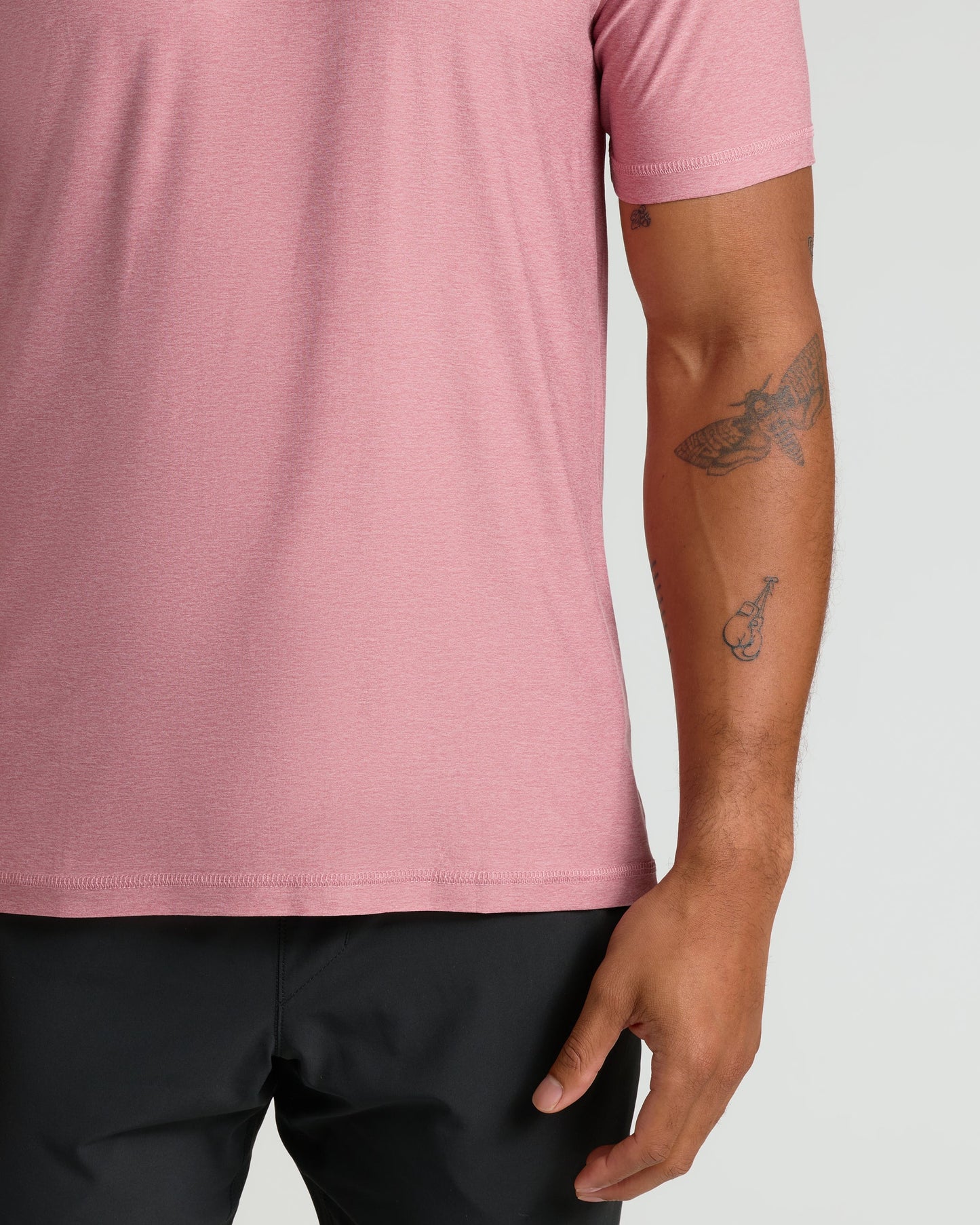Quartz Rose Active Crew Neck Tee