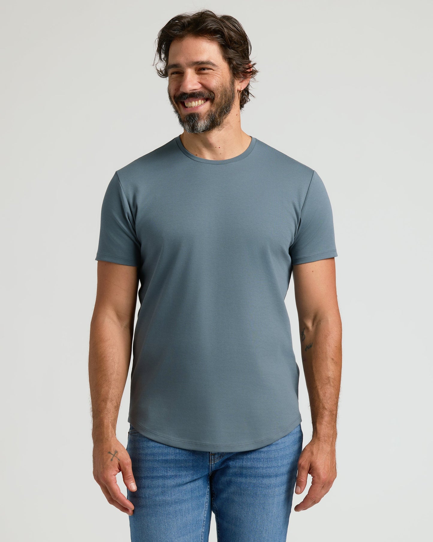 Tempest Premium Pima Crew Curved Hem