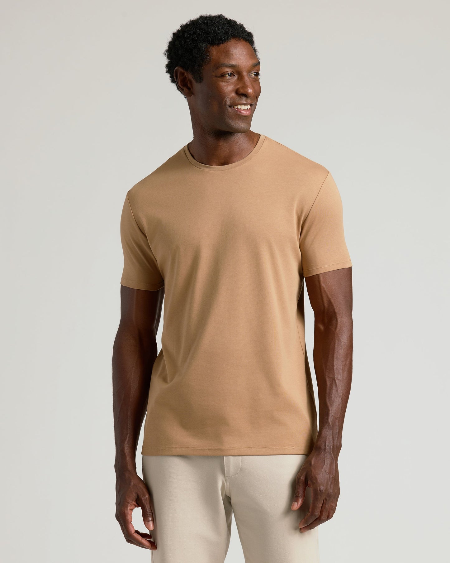 Tahini Premium Pima Crew Neck