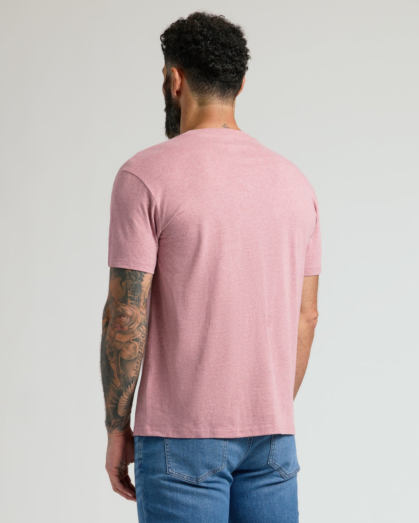 Light Heather Boysenberry Classic V-Neck