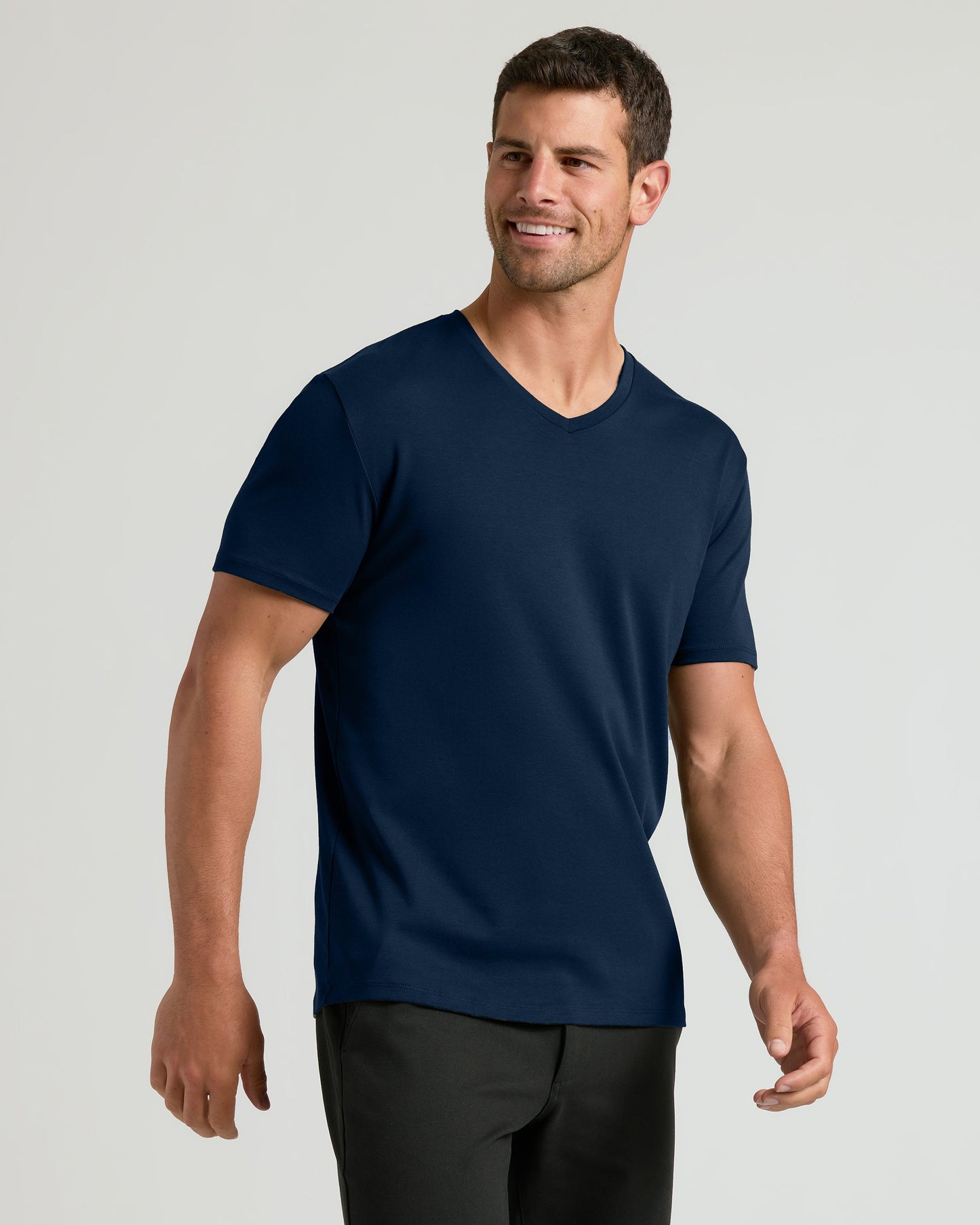 Navy & Lagoon Premium Pima V-Neck 2-Pack