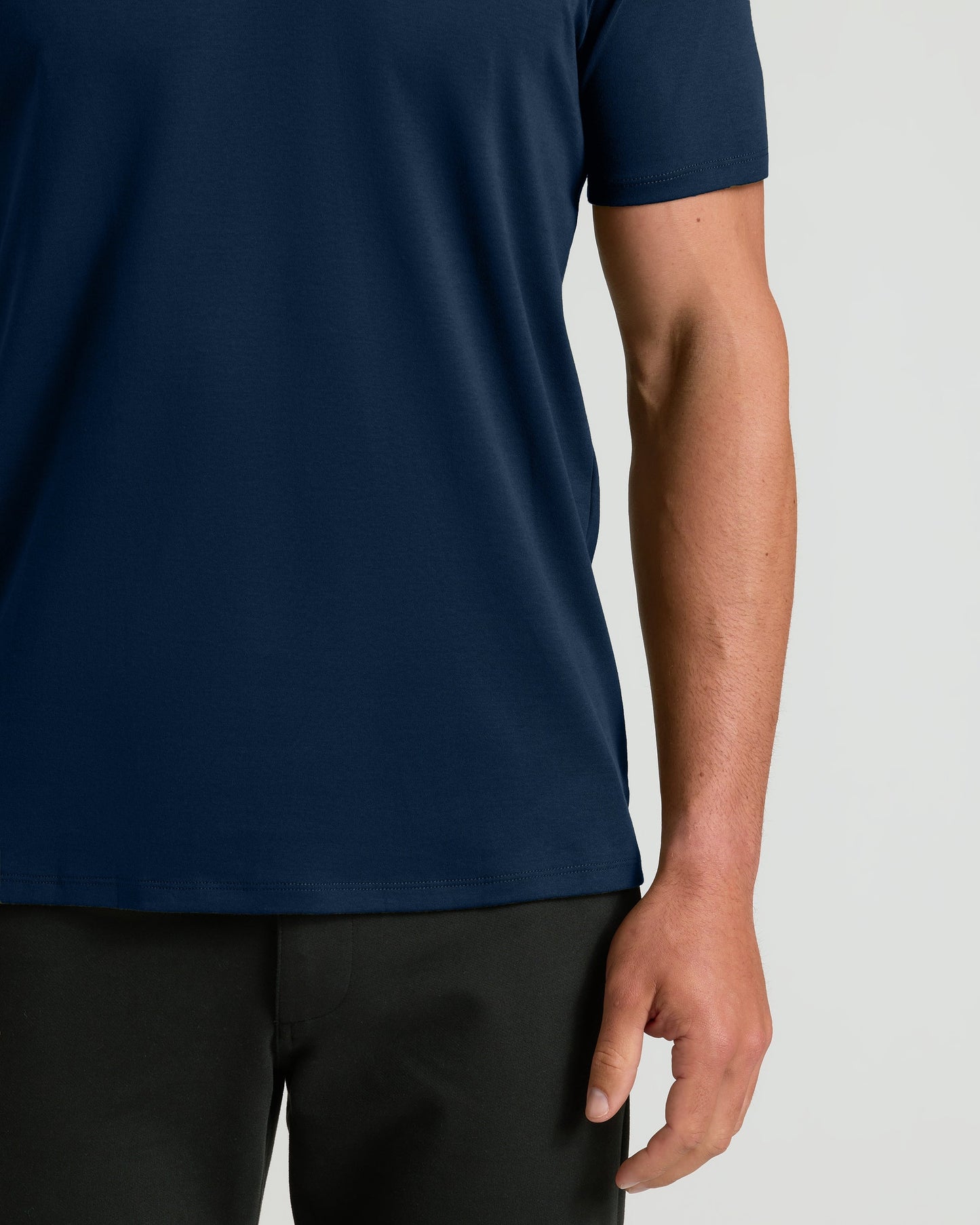 Navy Premium Pima V-Neck