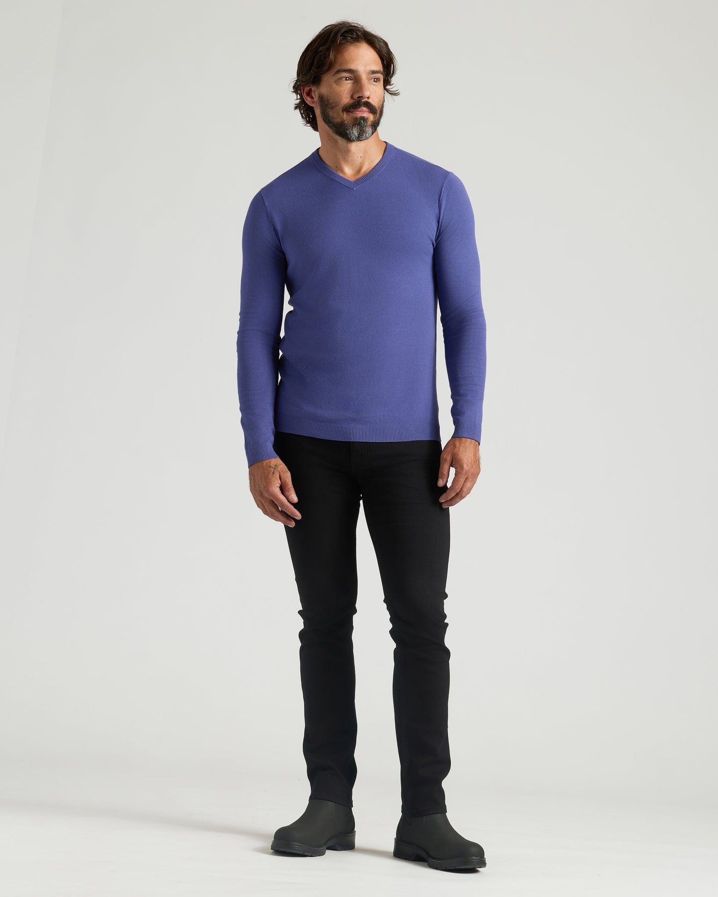 Truffle & Blueberry Dressy V-Neck Sweater 2-Pack
