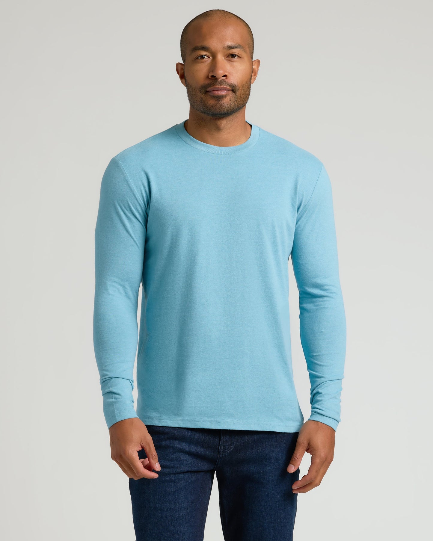 Heather Voyager Classic Long Sleeve Crew Neck