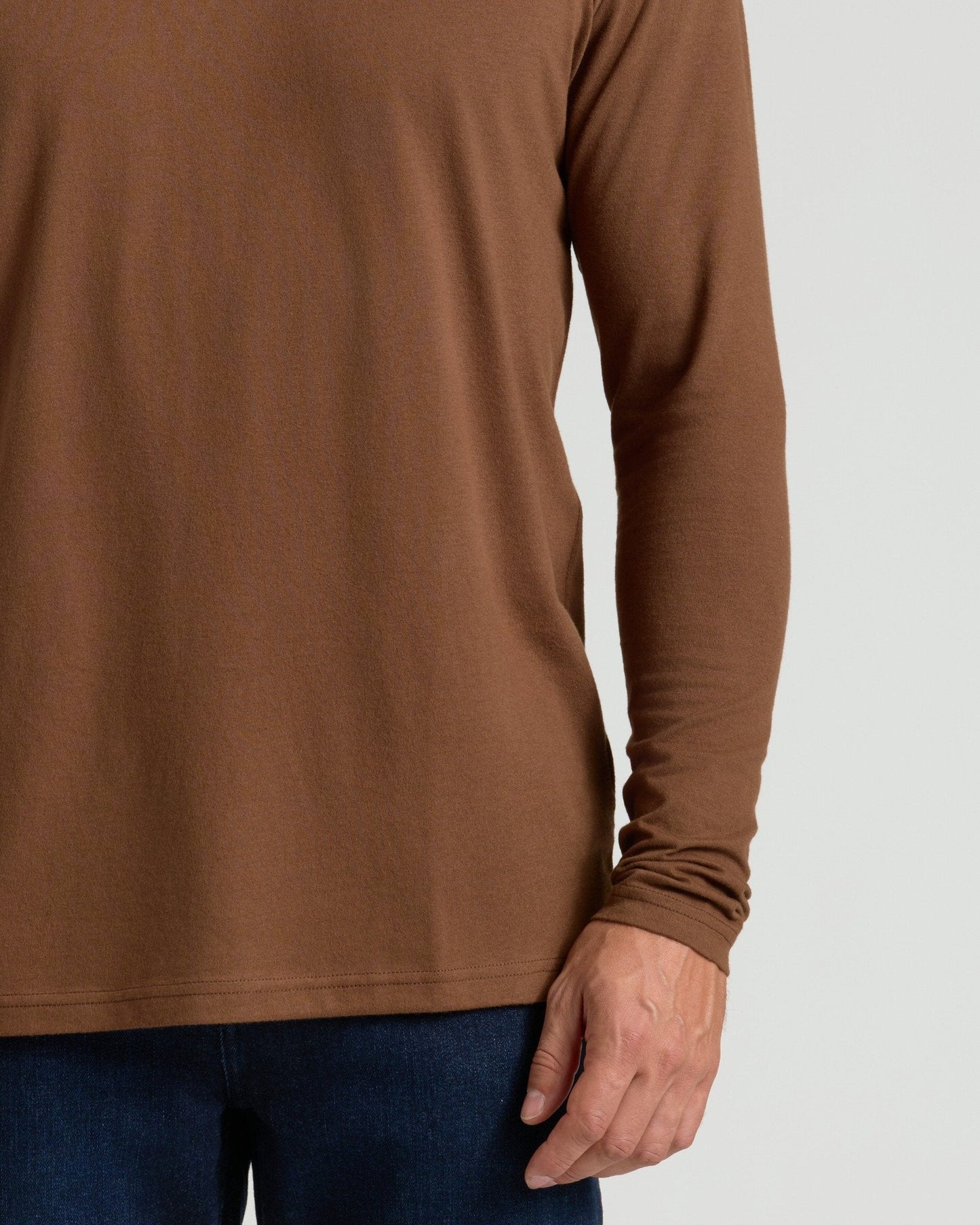 Sepiawood Classic Long Sleeve Crew Neck