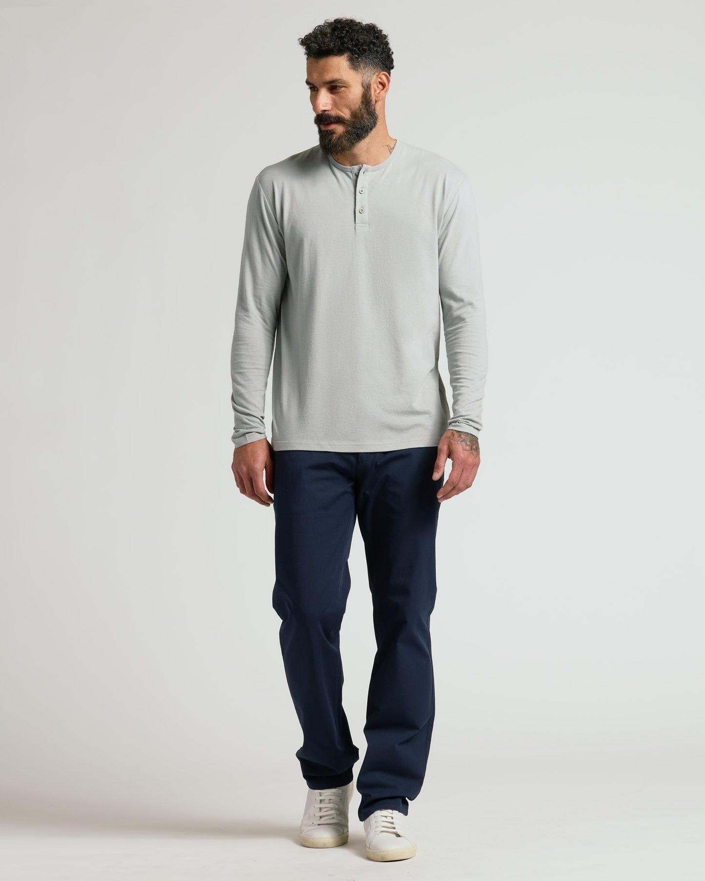 Steel Classic Long Sleeve Henley