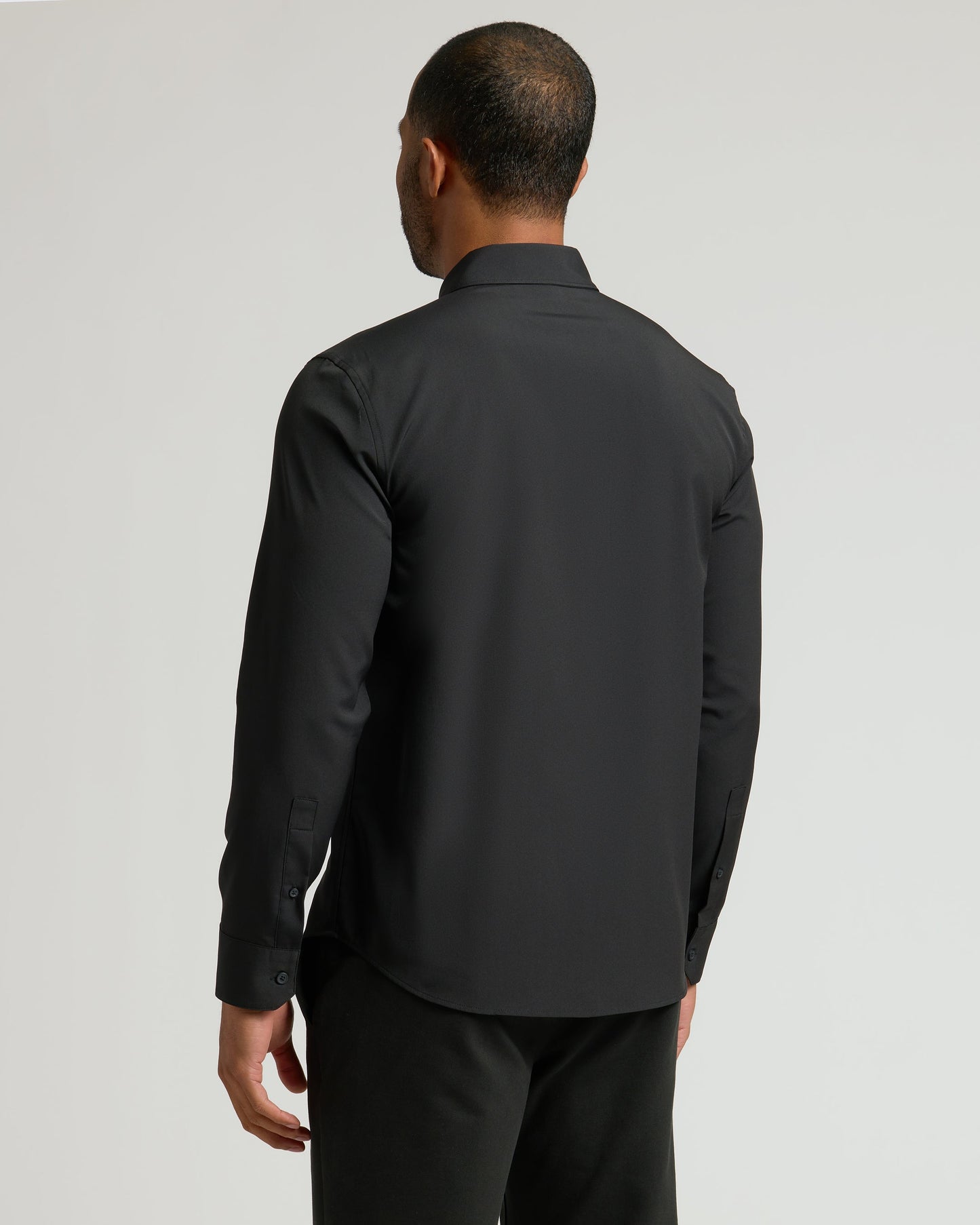 All Black Long Sleeve Performance Dress Shirt 2-Pack