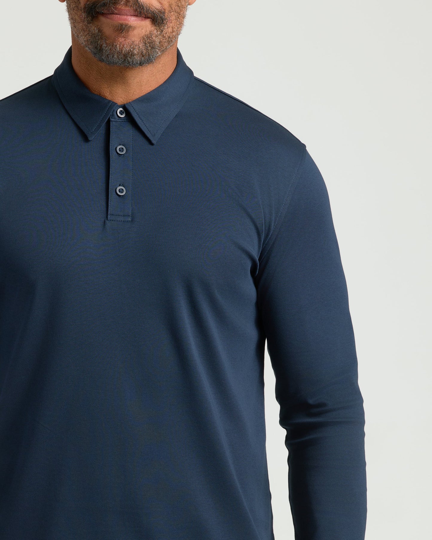 Navy Long Sleeve Premium Pima Polo