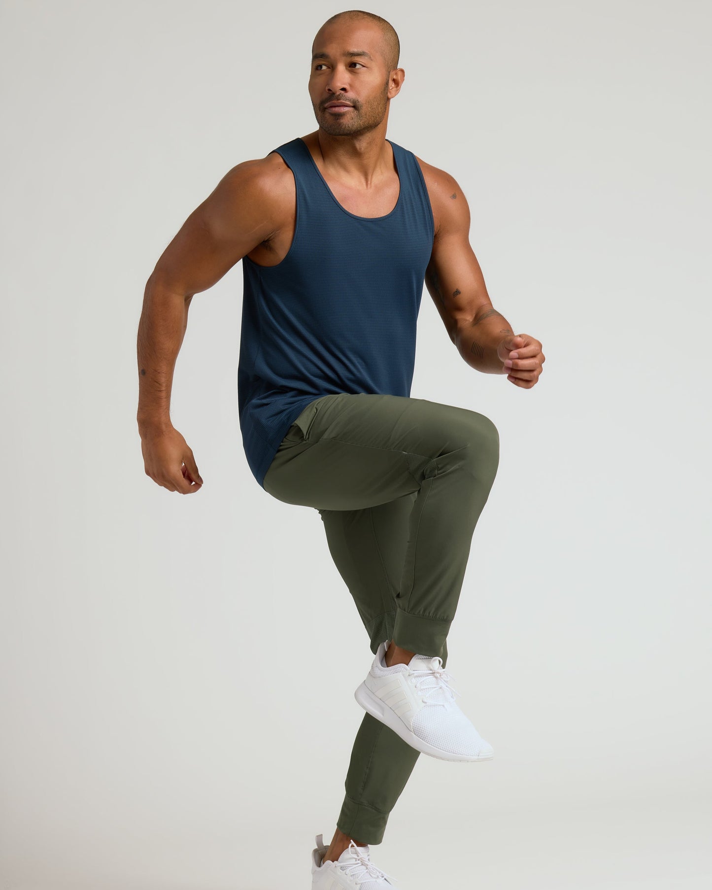 Navy Sleeveless Active Mesh Tank 3-Pack