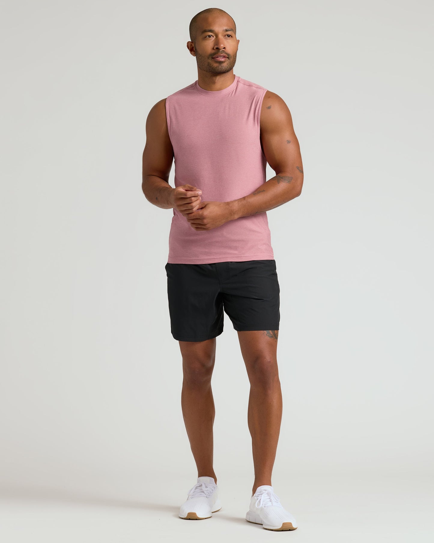 Quartz Rose Sleeveless Active Muscle Tee