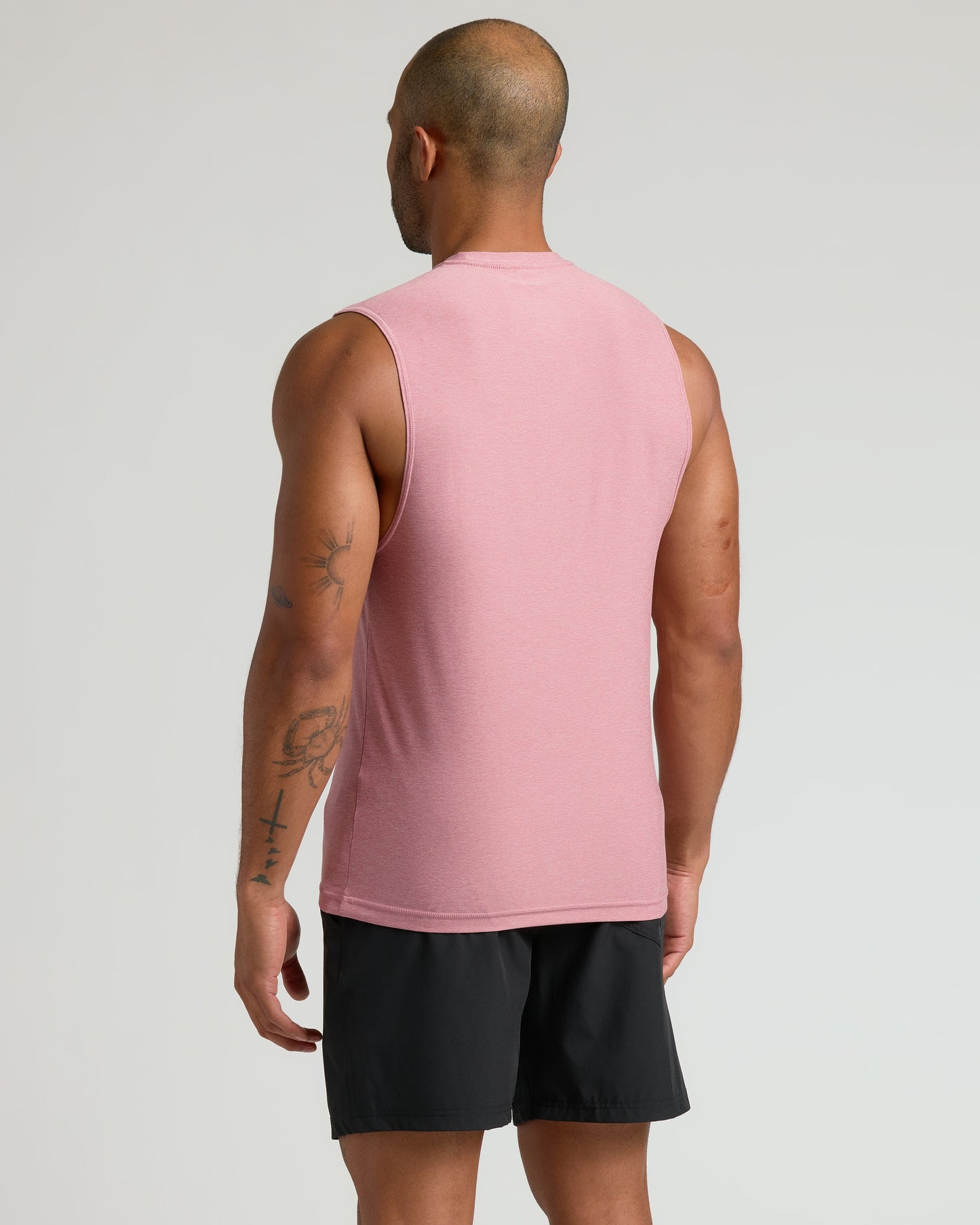 Quartz Rose Sleeveless Active Muscle Tee