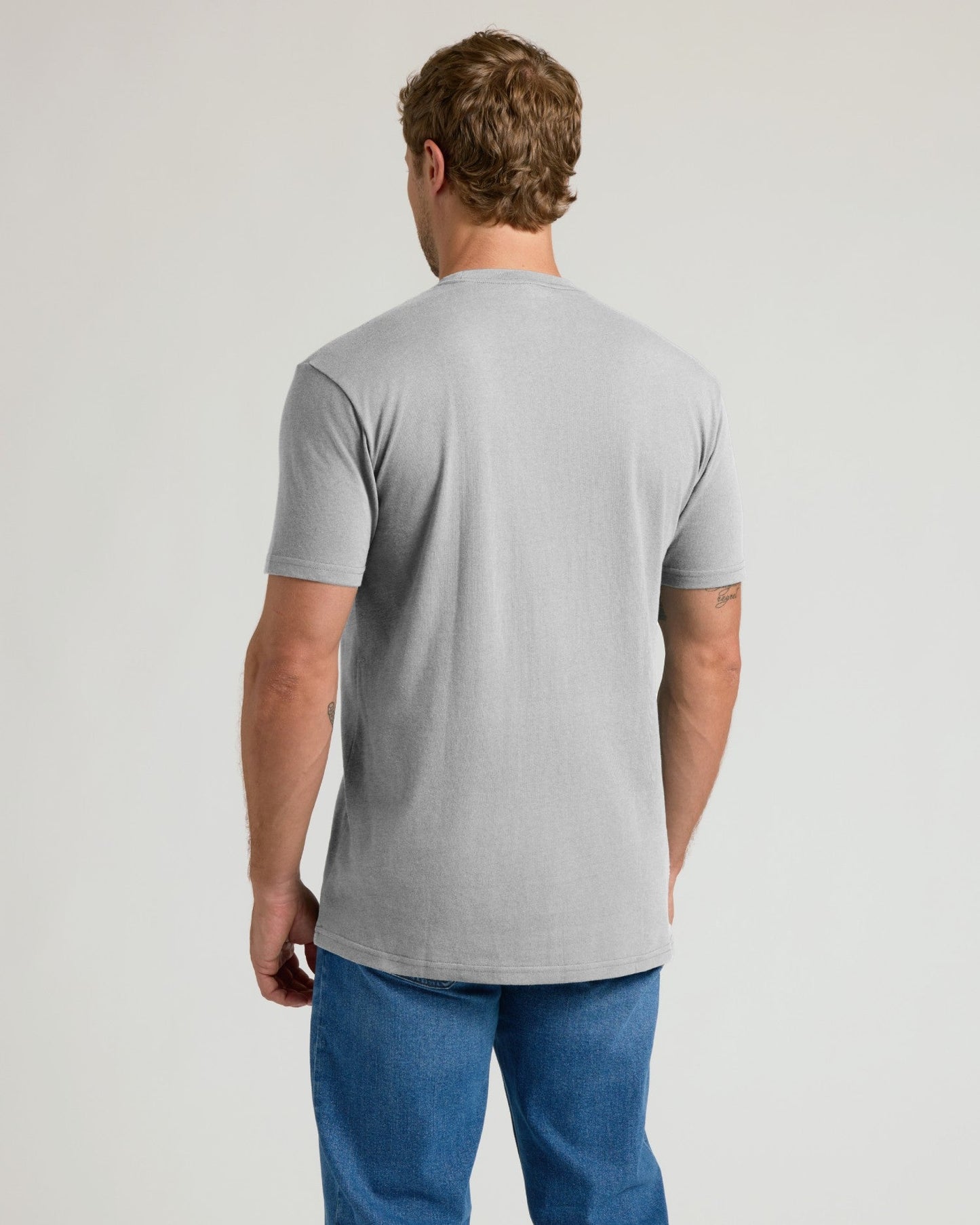 Heather Gray Pocket Crew Tee