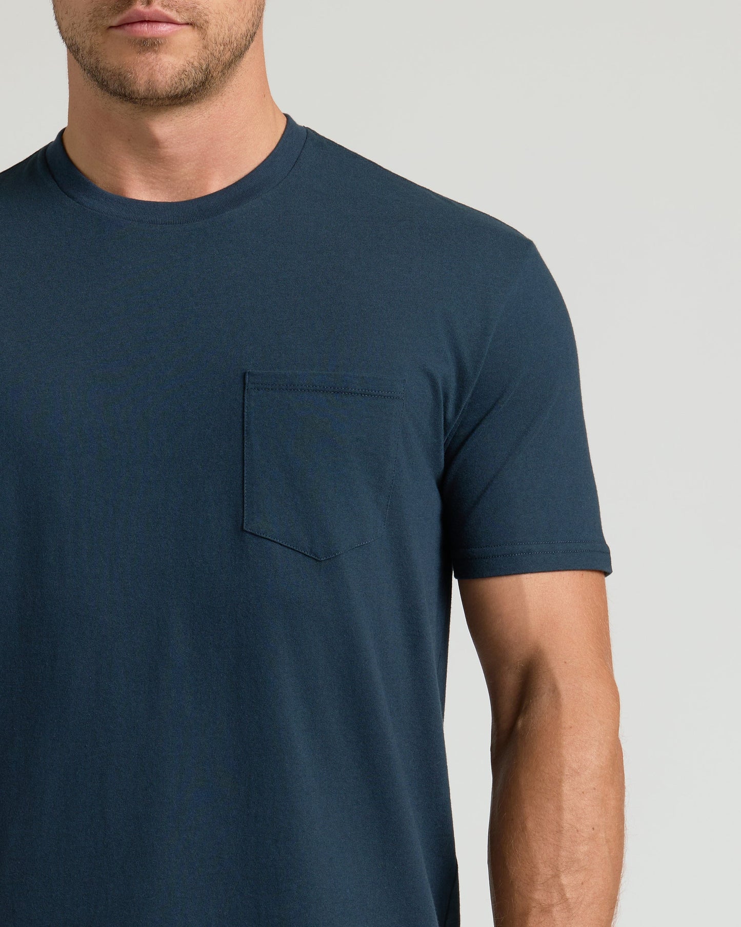 Navy Pocket Crew Tee