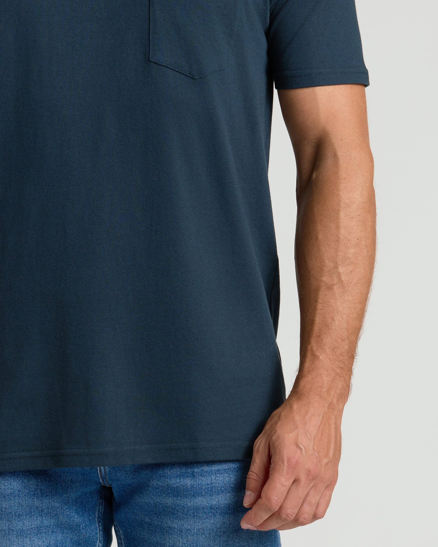 Navy Pocket Crew Tee
