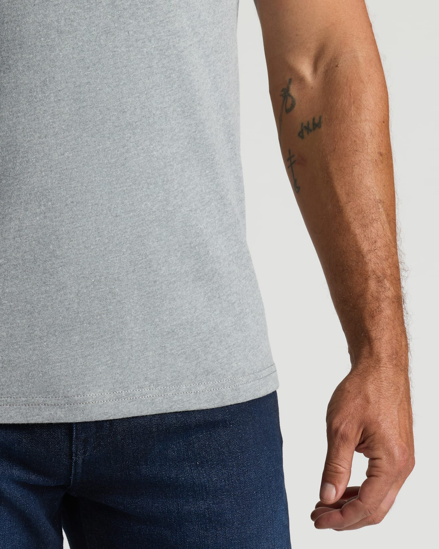 Heather Gray Heavyweight Pocket Crew