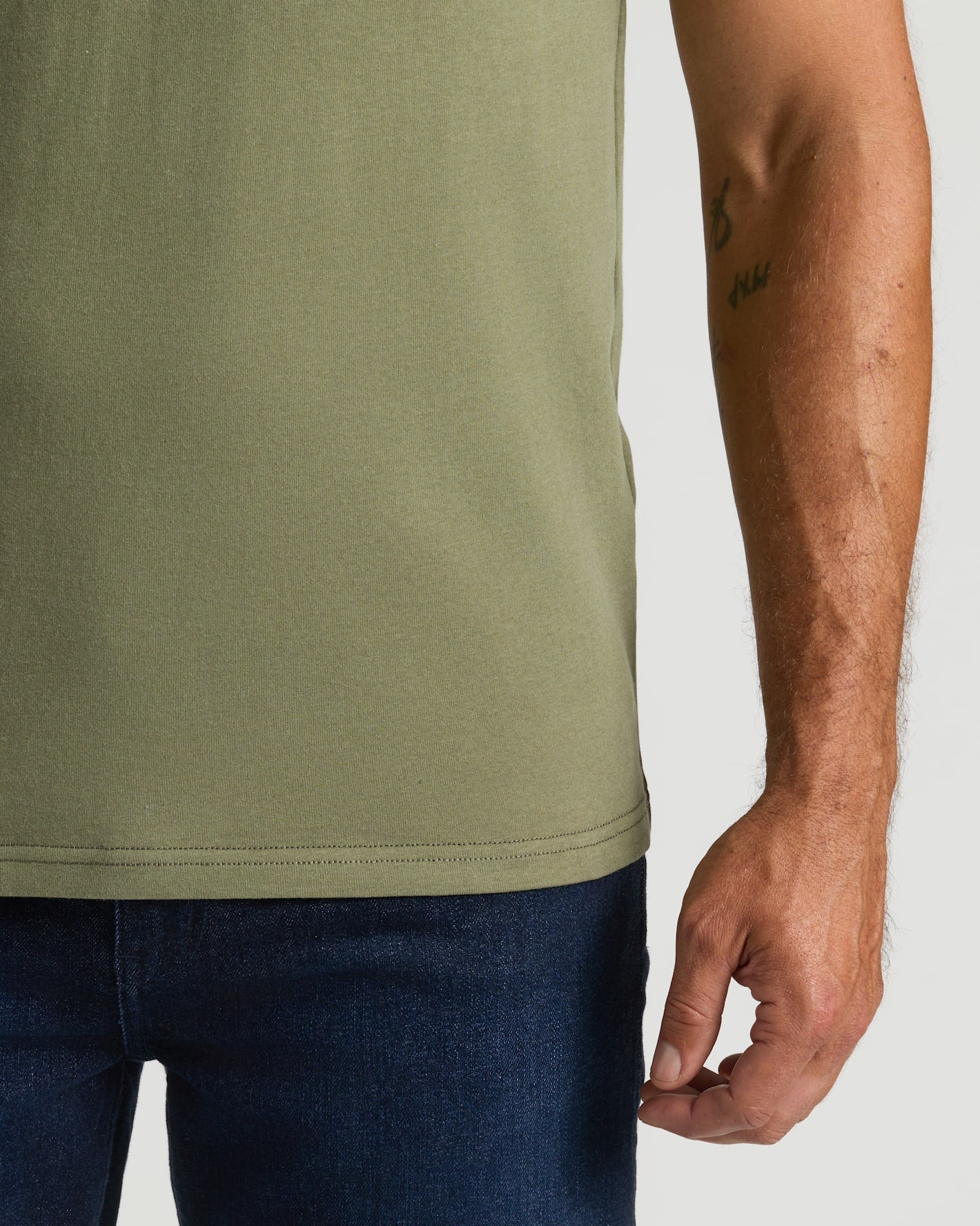 Military Green Heavyweight Pocket Crew