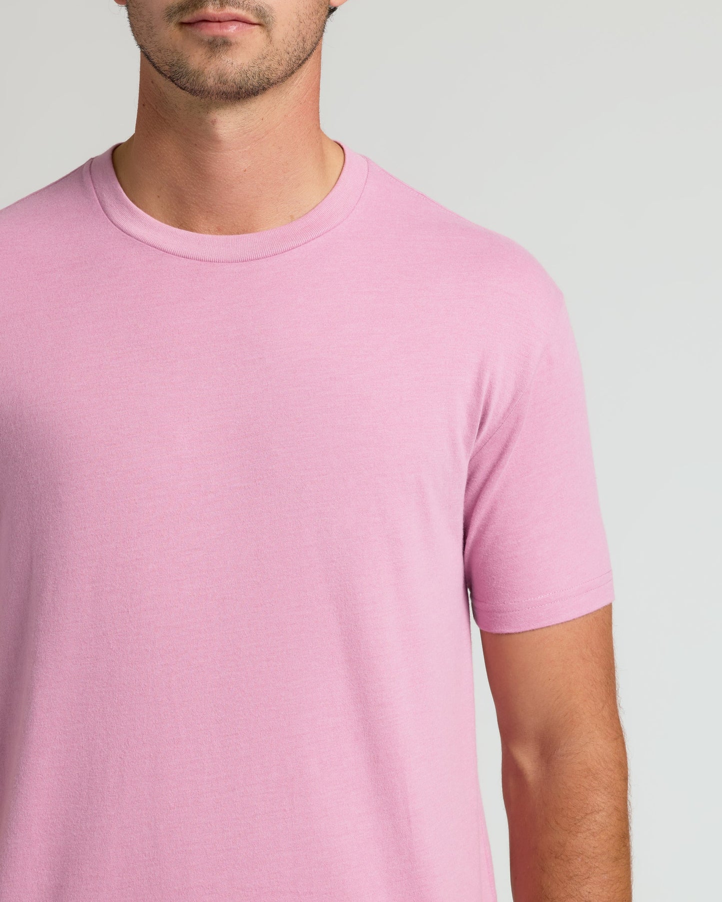 Heather Mauve Tall Straight Hem Crew Neck T-Shirt