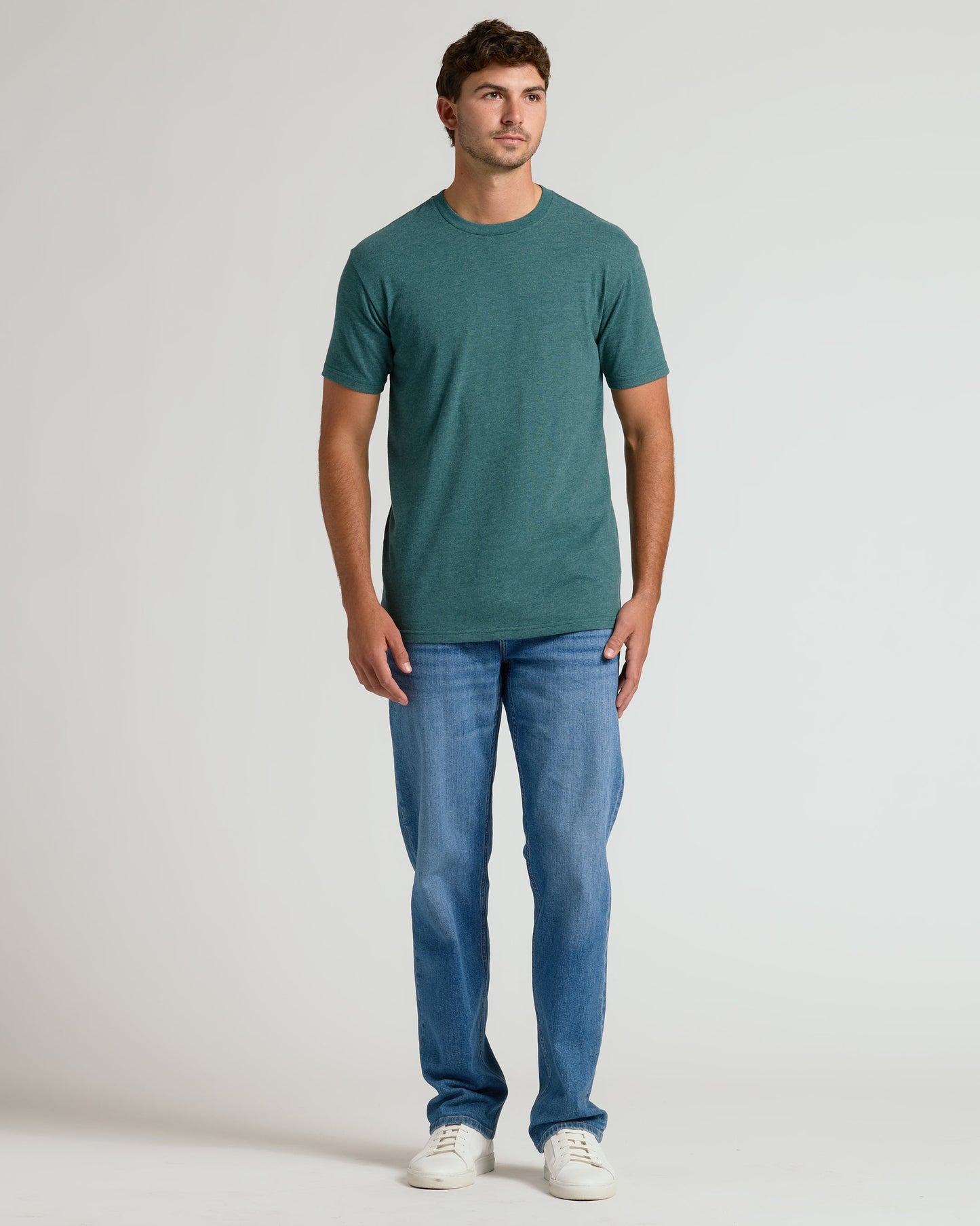 Heather Seafarer Tall Straight Hem Crew Neck T-Shirt