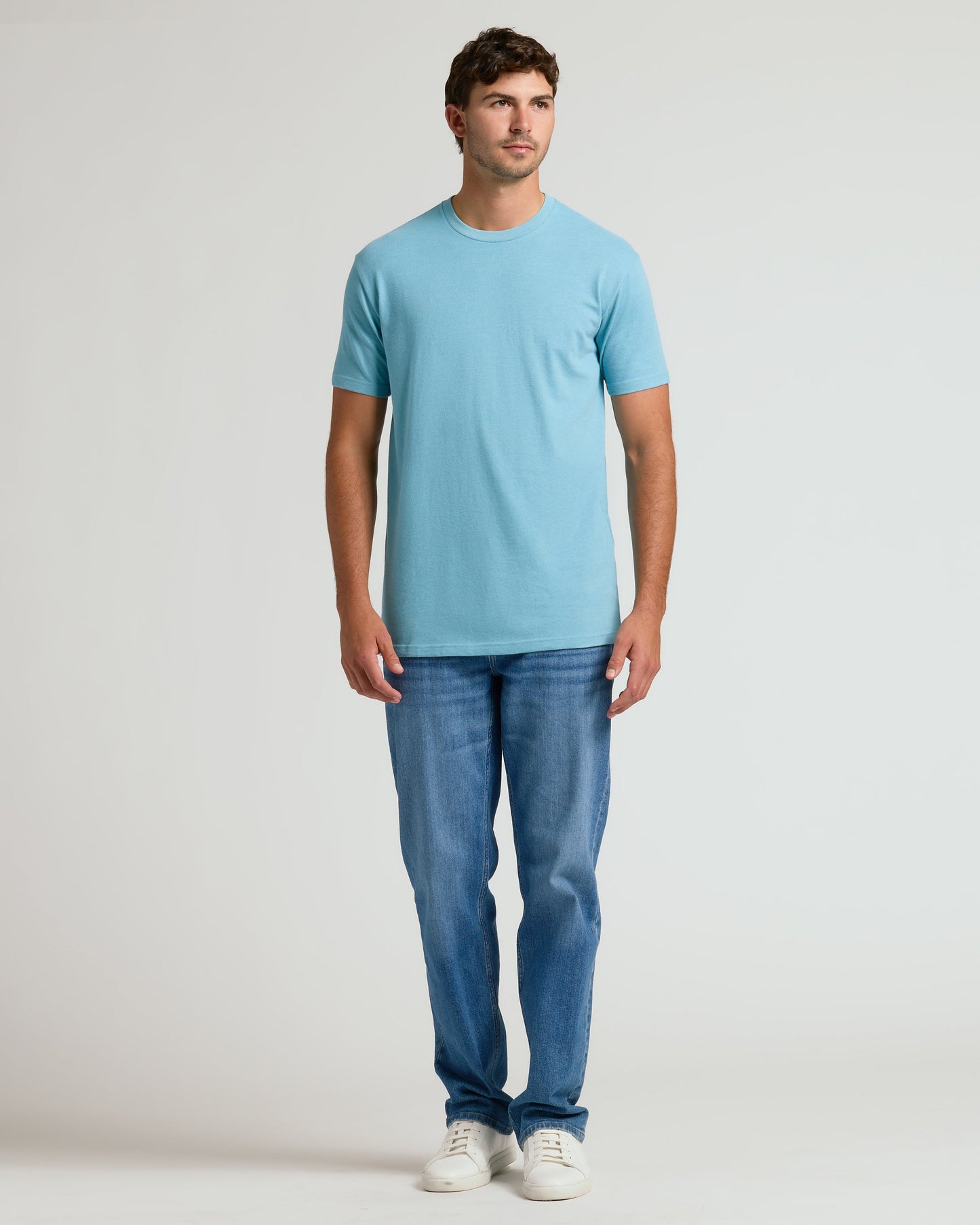 Heather Voyager Tall Straight Hem Crew Neck T-Shirt