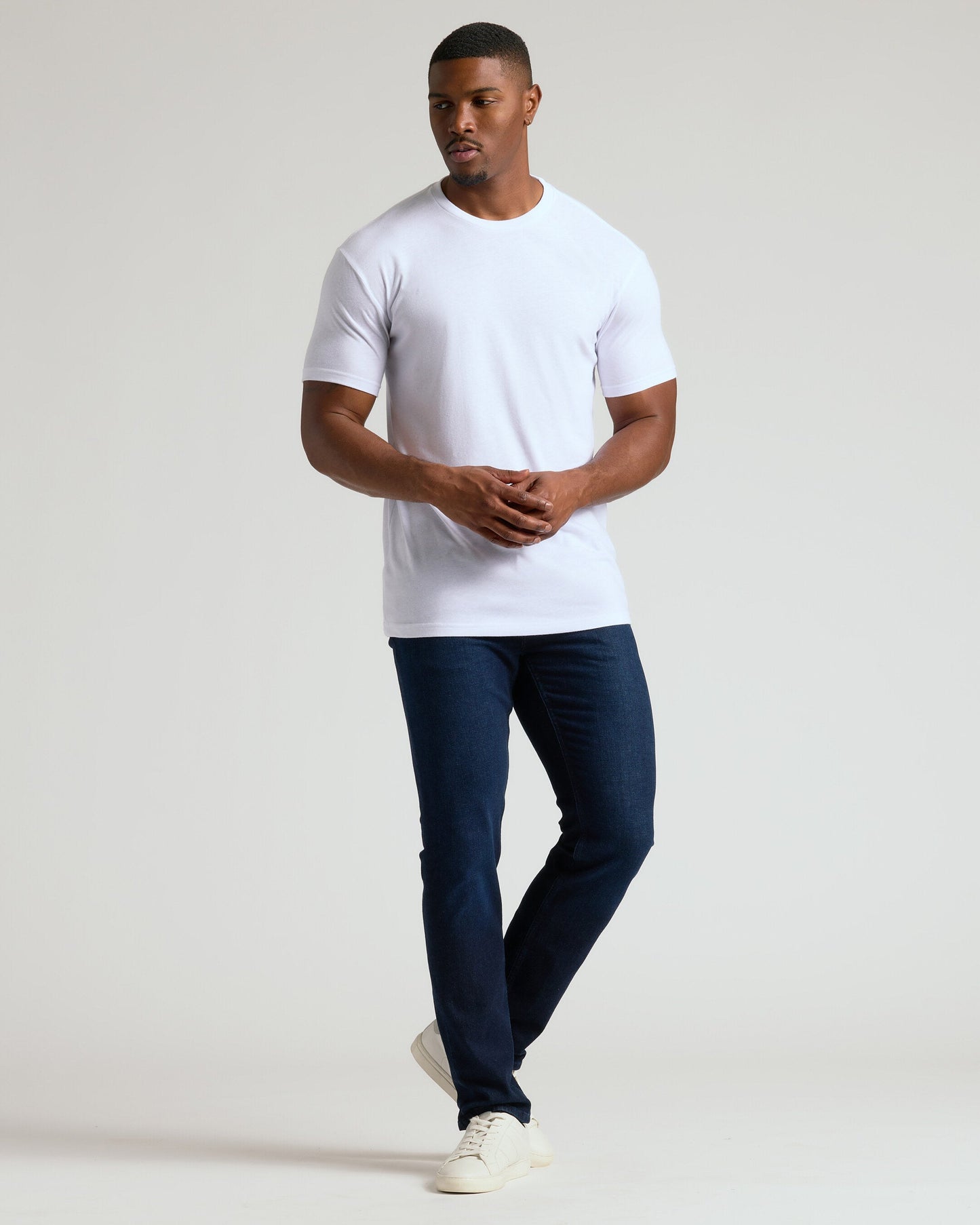 All White Tall Classic Crew 10-Pack