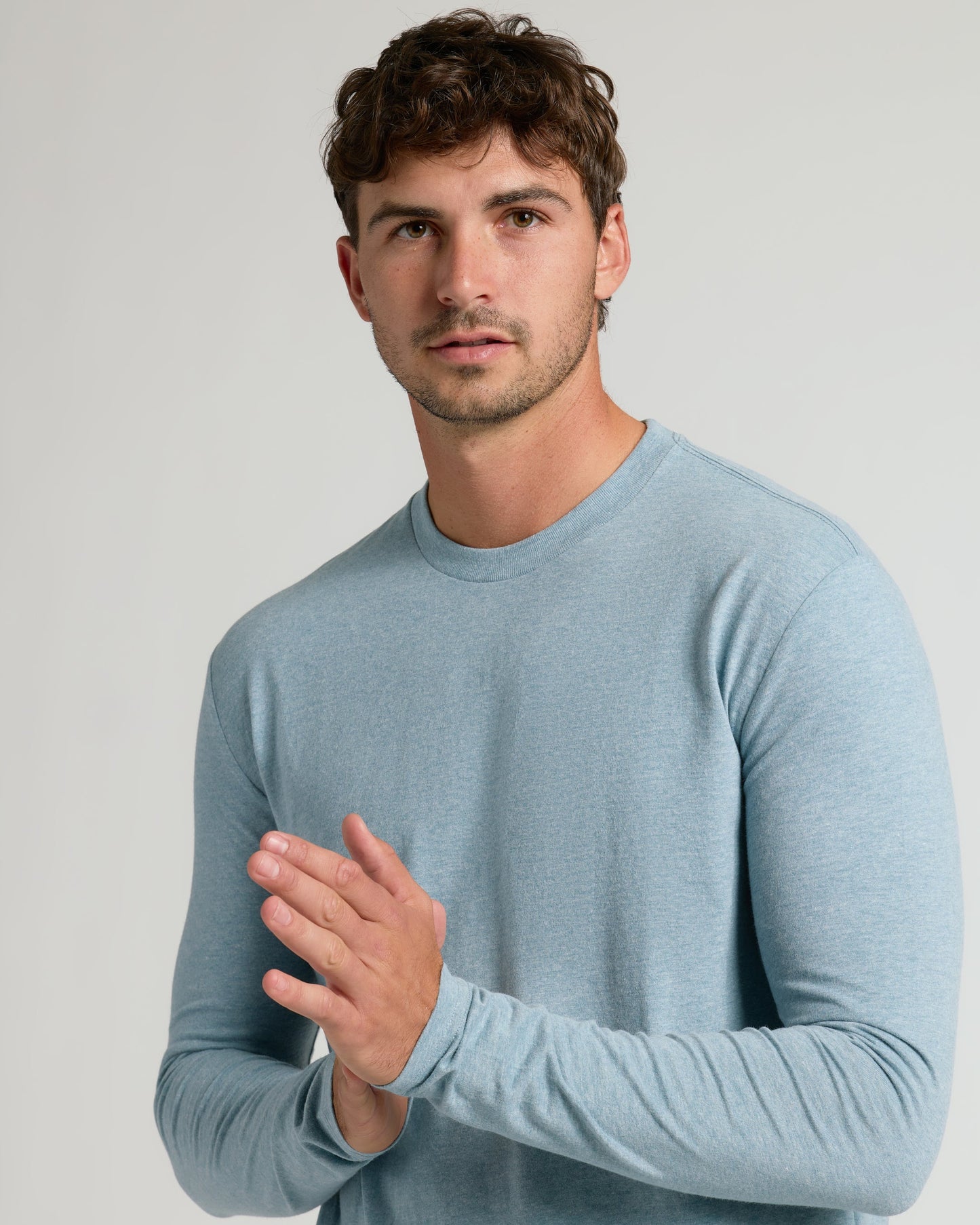 Heather Sapphire Tall Long Sleeve T-Shirt