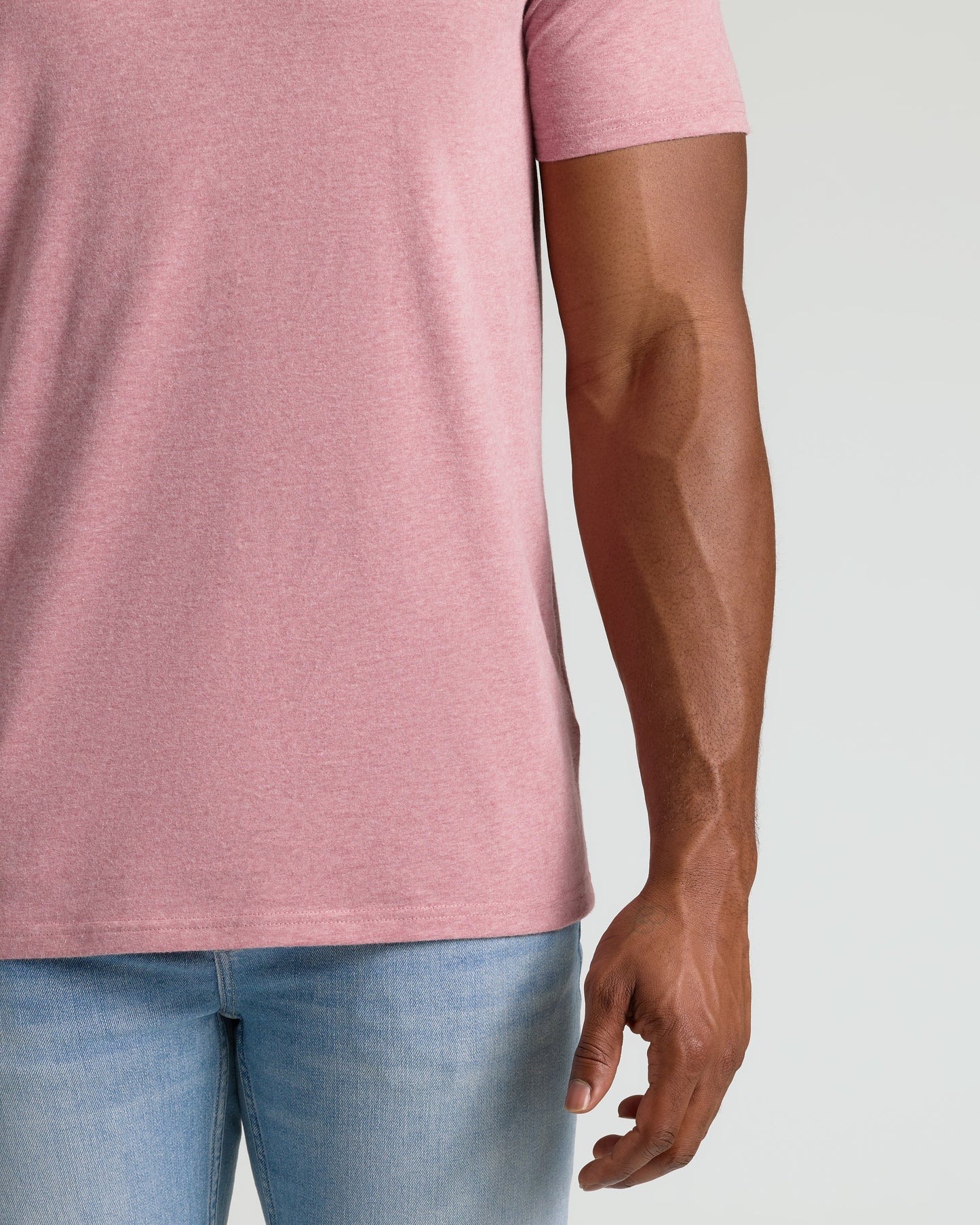 Light Heather Boysenberry Tall Classic V-Neck