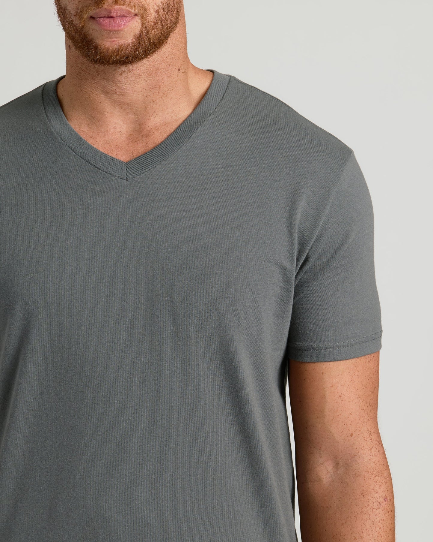 Carbon Tall Short Sleeve Classic V-Neck