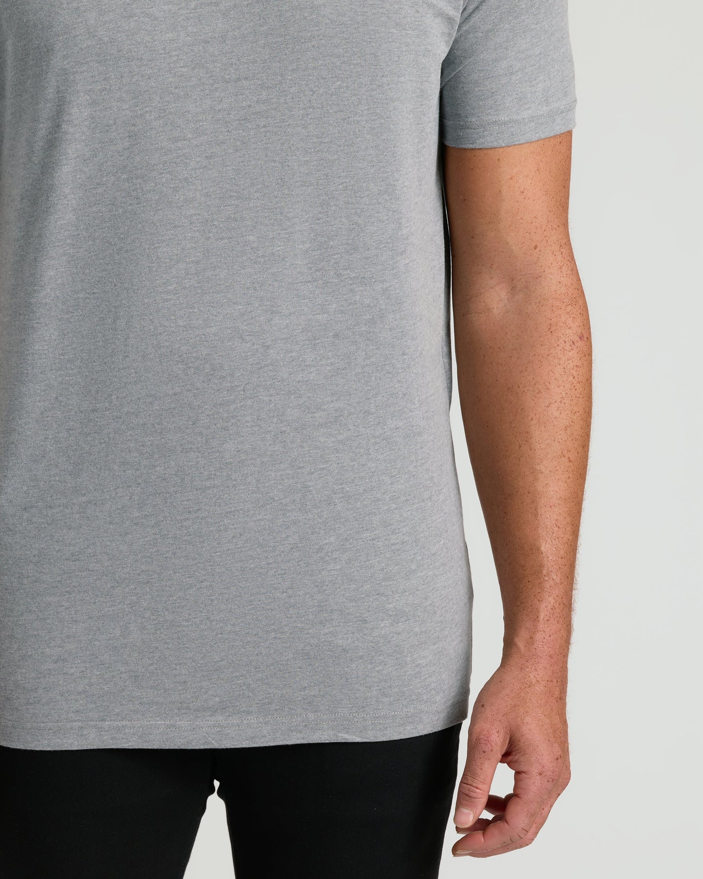 Heather Gray Tall Short Sleeve Classic V-Neck