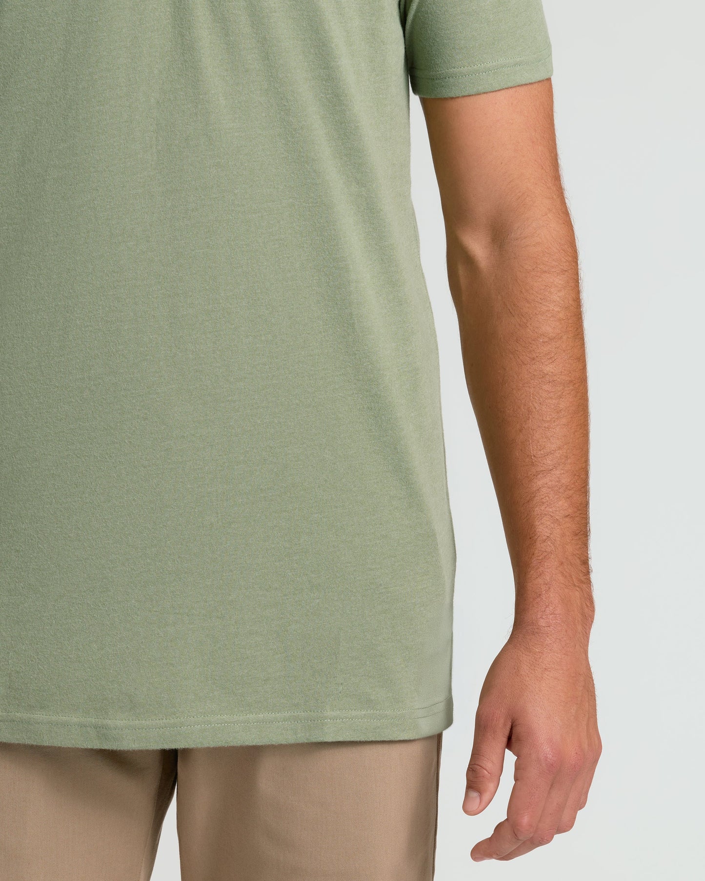 Dark Heather Bay Green Short Sleeve Tall Polo