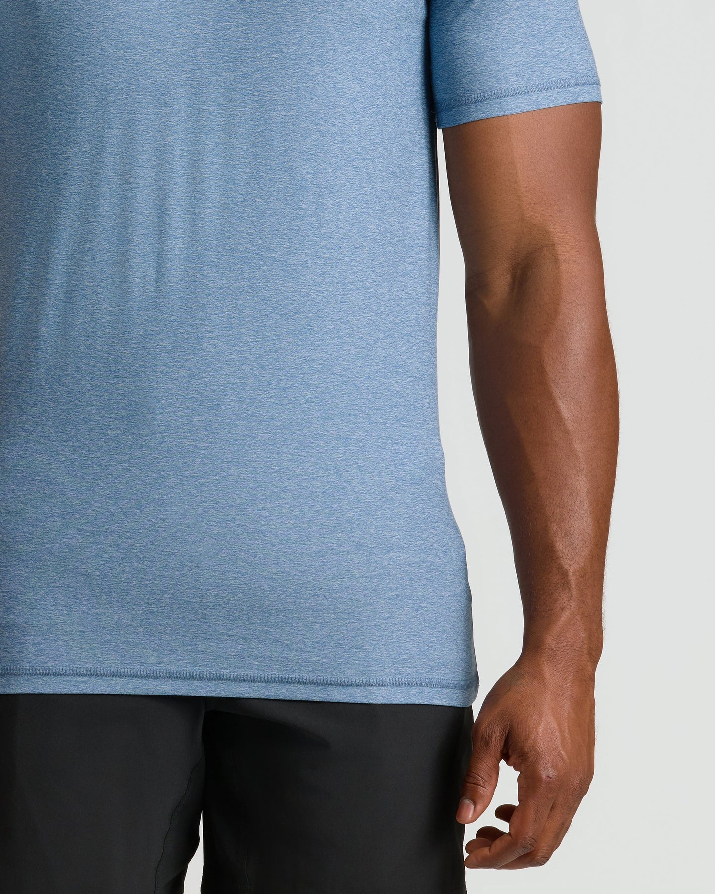 Heather Azul Tall Active Crew Neck 2.0