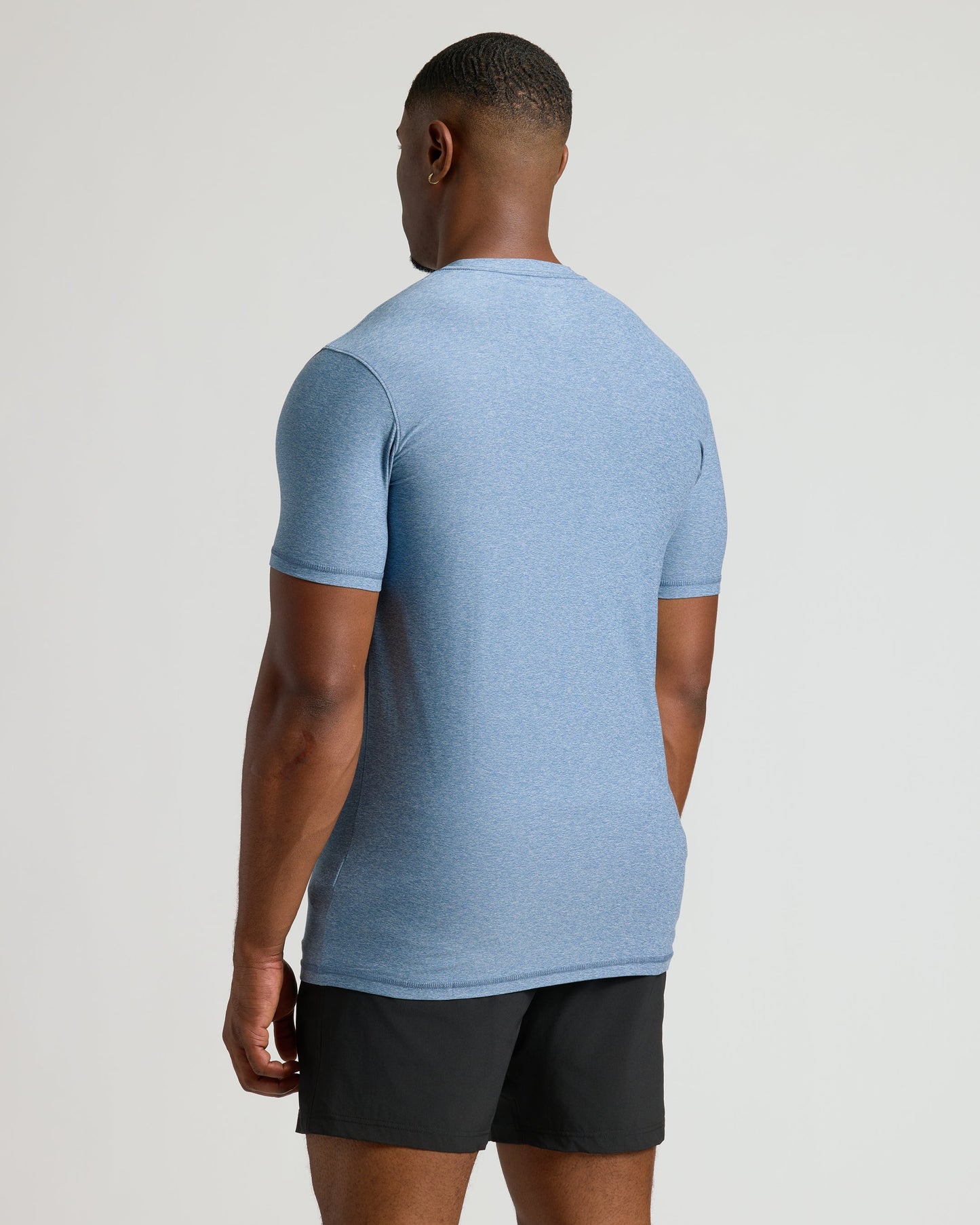 Heather Azul Tall Active Crew Neck 2.0