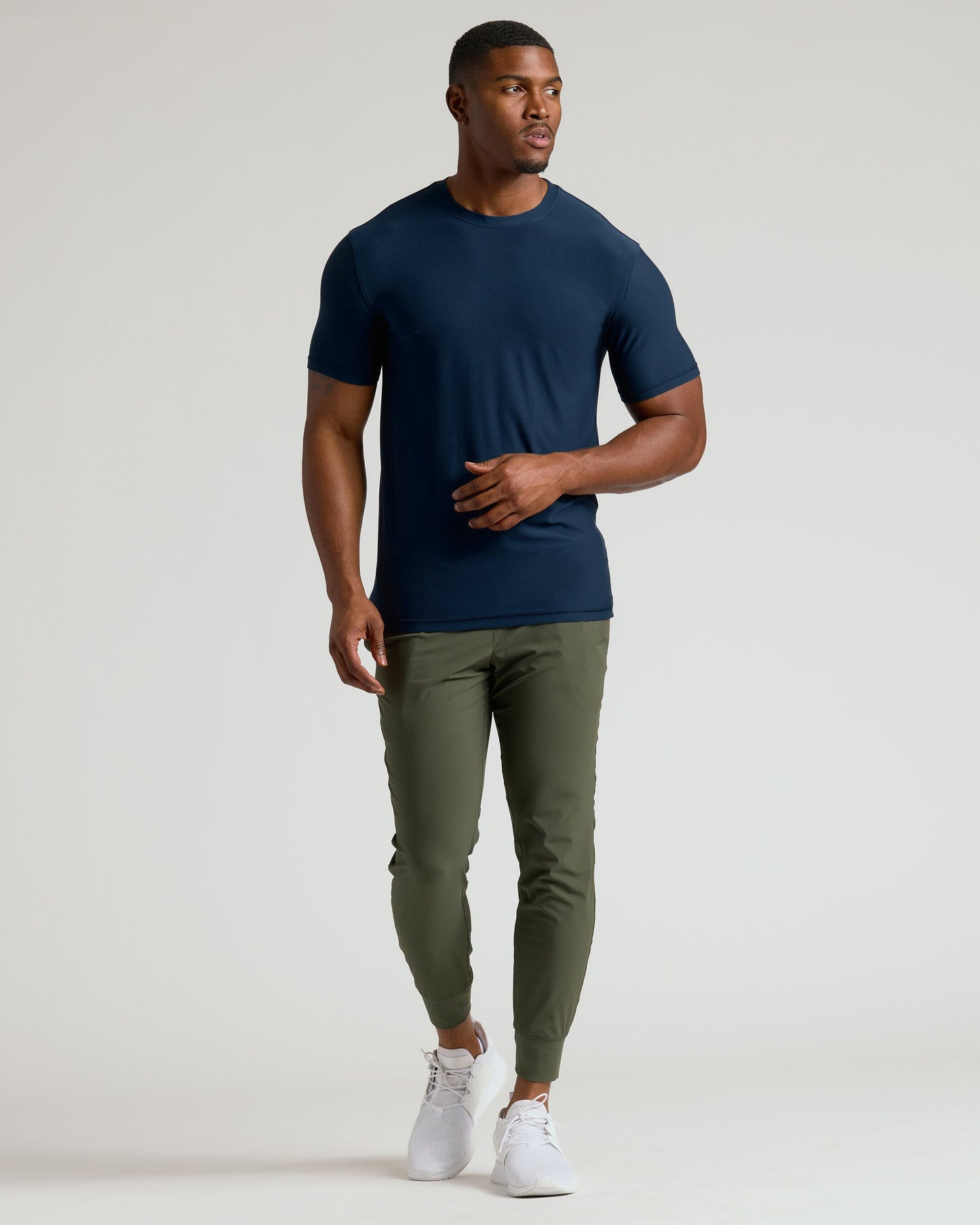 Navy Tall Active Crew Neck 2.0