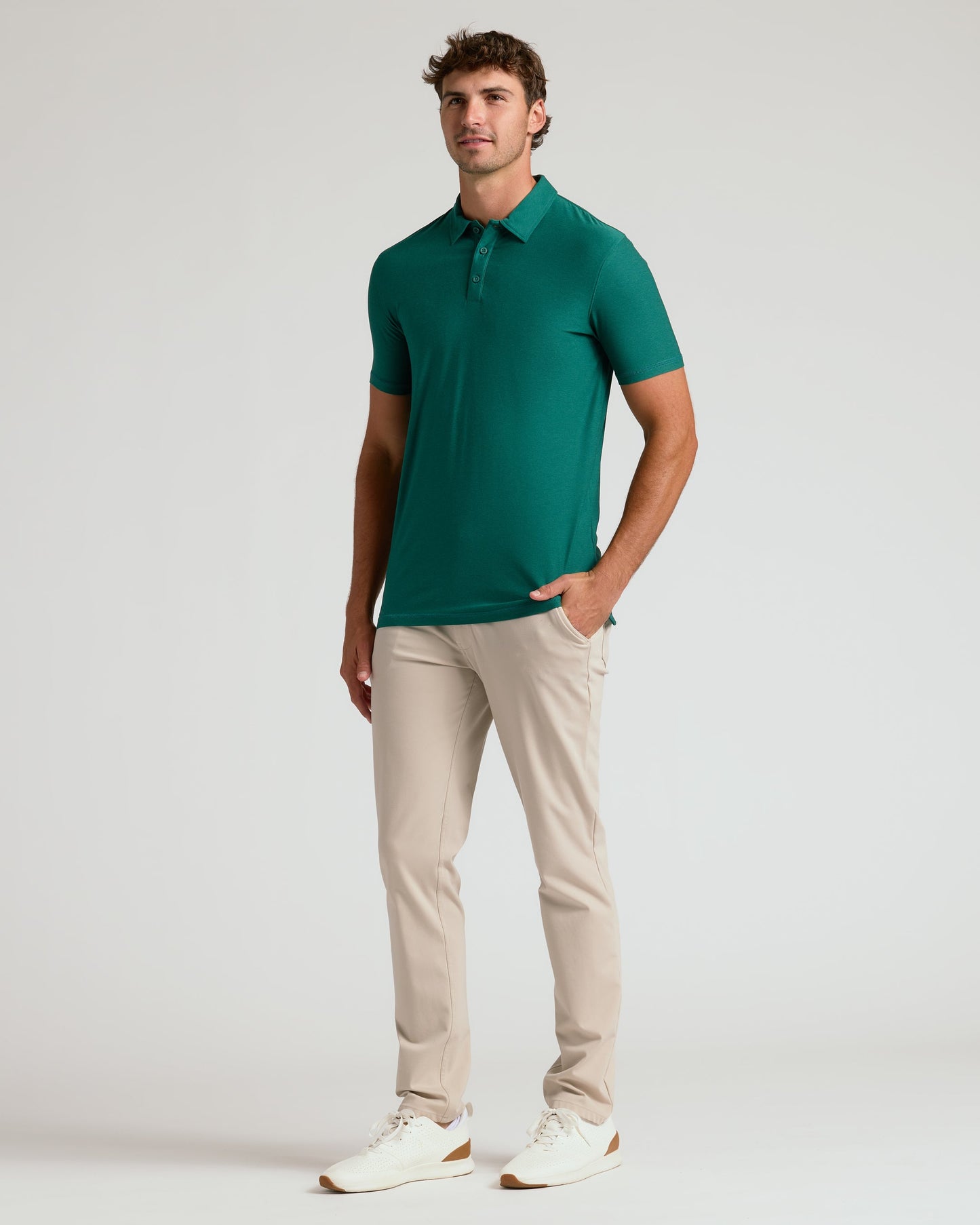 Clover Short Sleeve Tall Active Polo