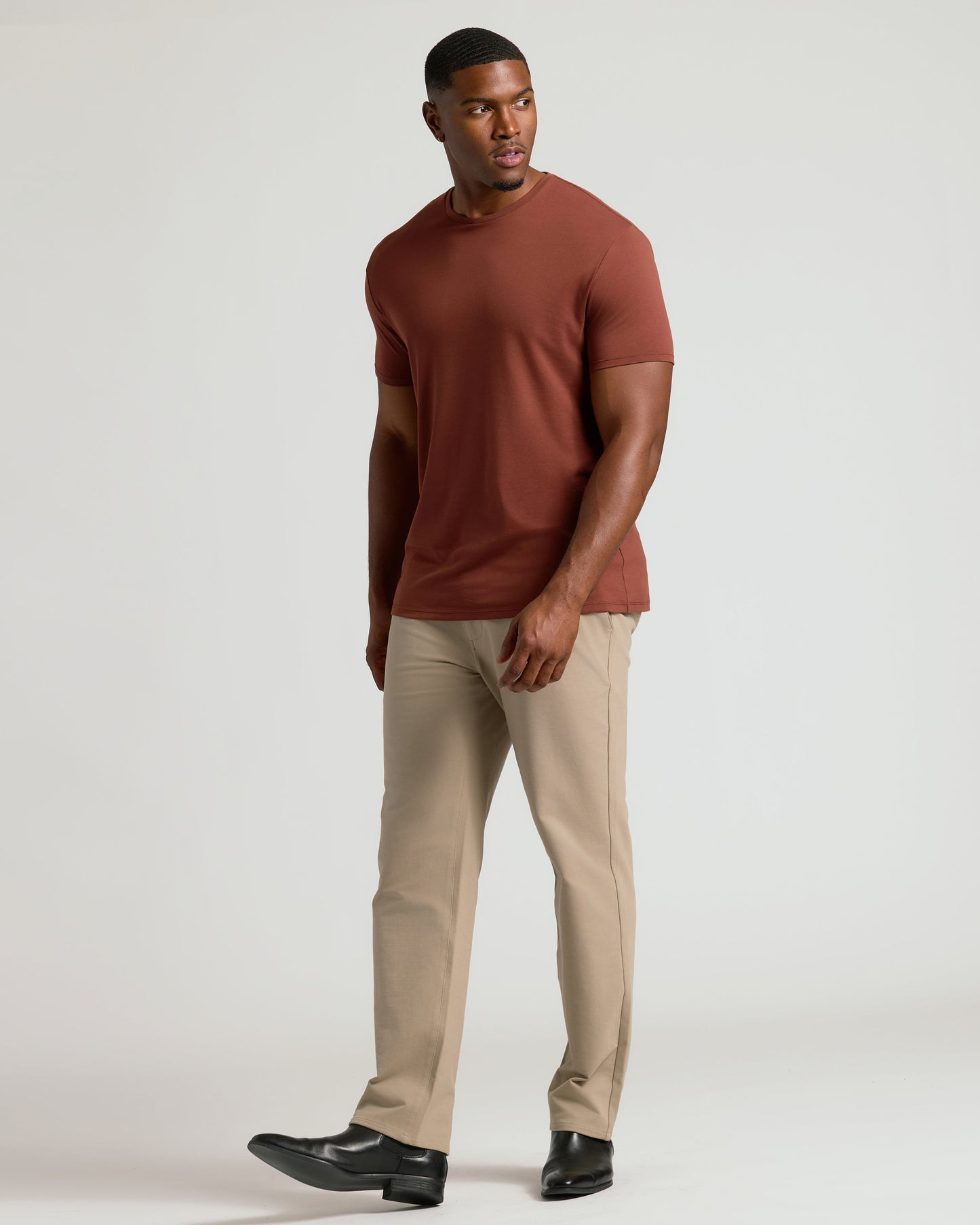 Chestnut Tall Premium Pima Crew Neck