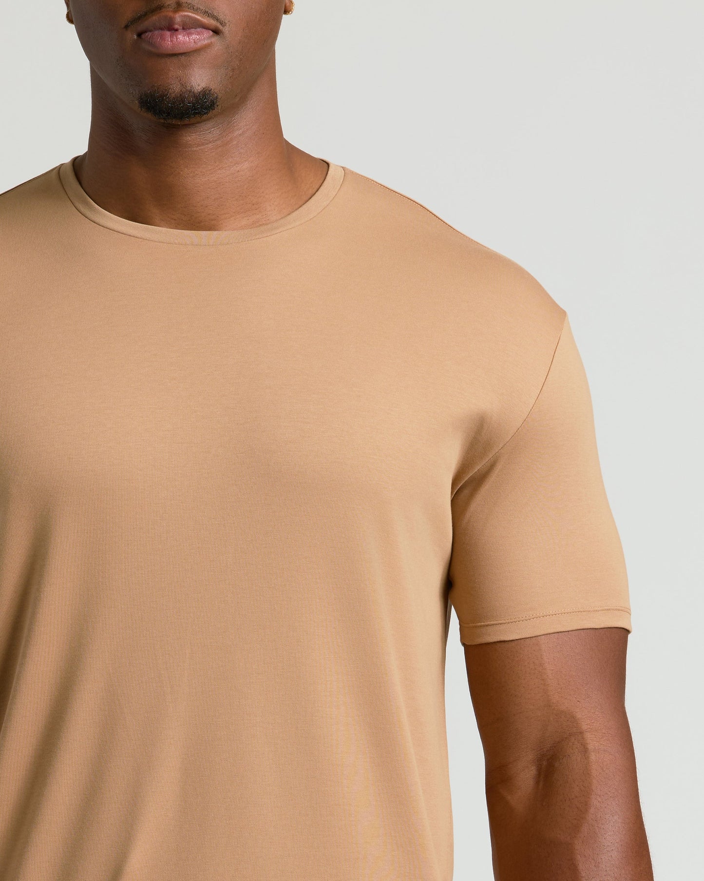Tahini Tall Premium Pima Crew Neck